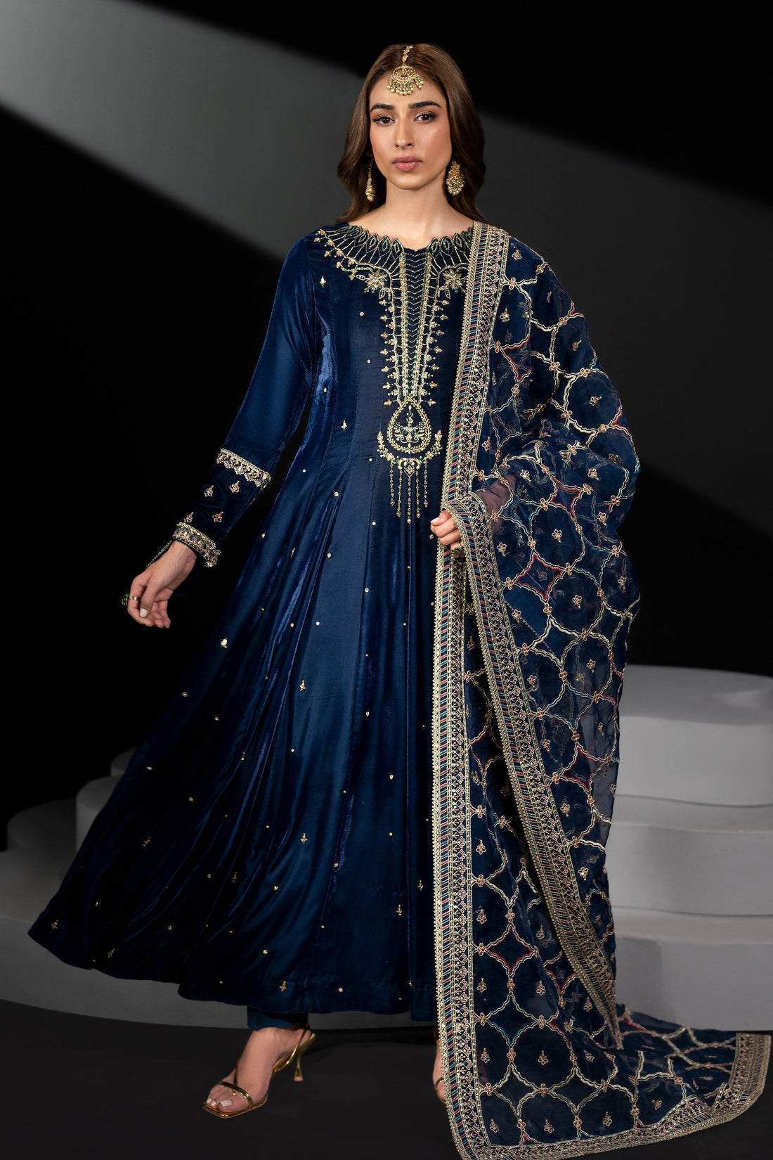 Naqshi | Makhmal 24 | LEILA - by - Libasekhas UK - Registered Vendor of : Naqshi - 100% Original Designer Dresss
