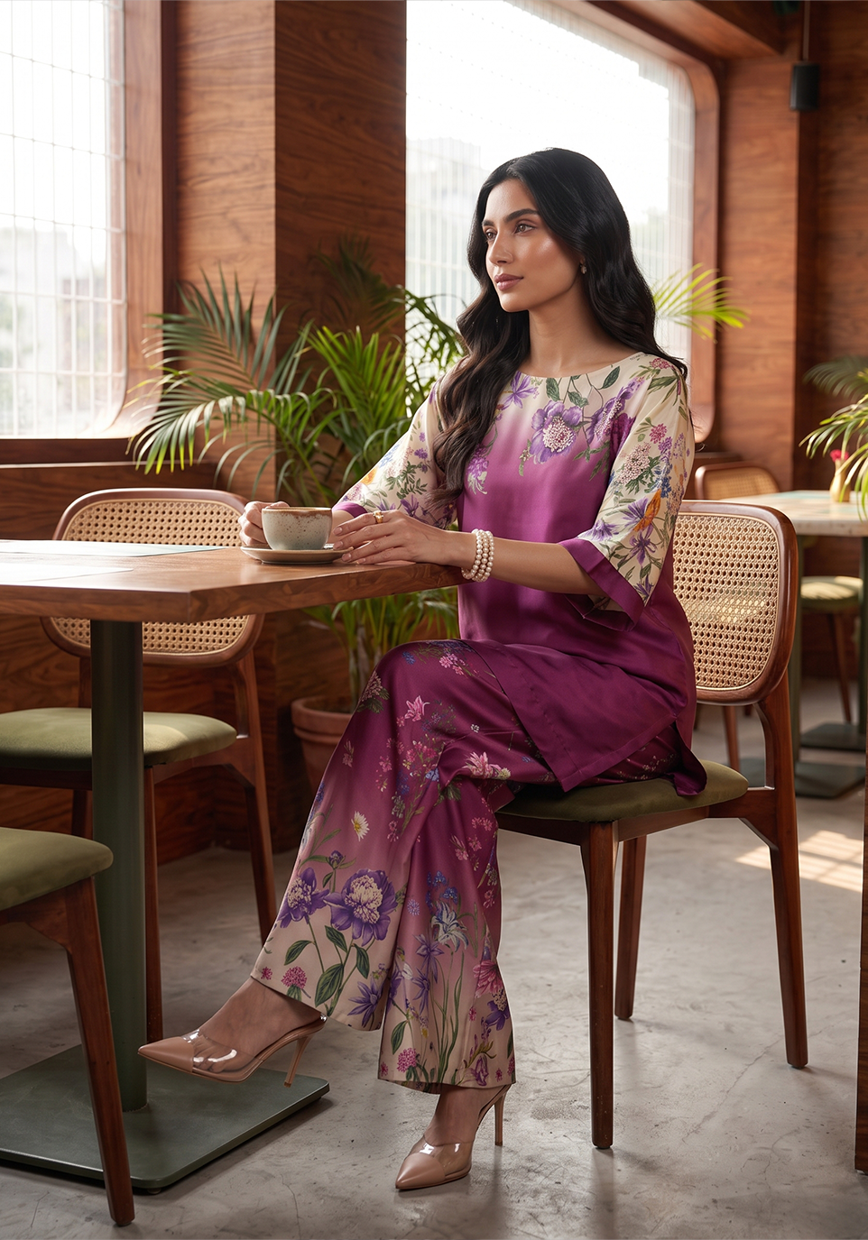 Zarqash | Silk Edit 26 | Mulberry Garden - by Libasekhas UK - Registered Vendor of : Zarqash - 100% Original Designer Dress