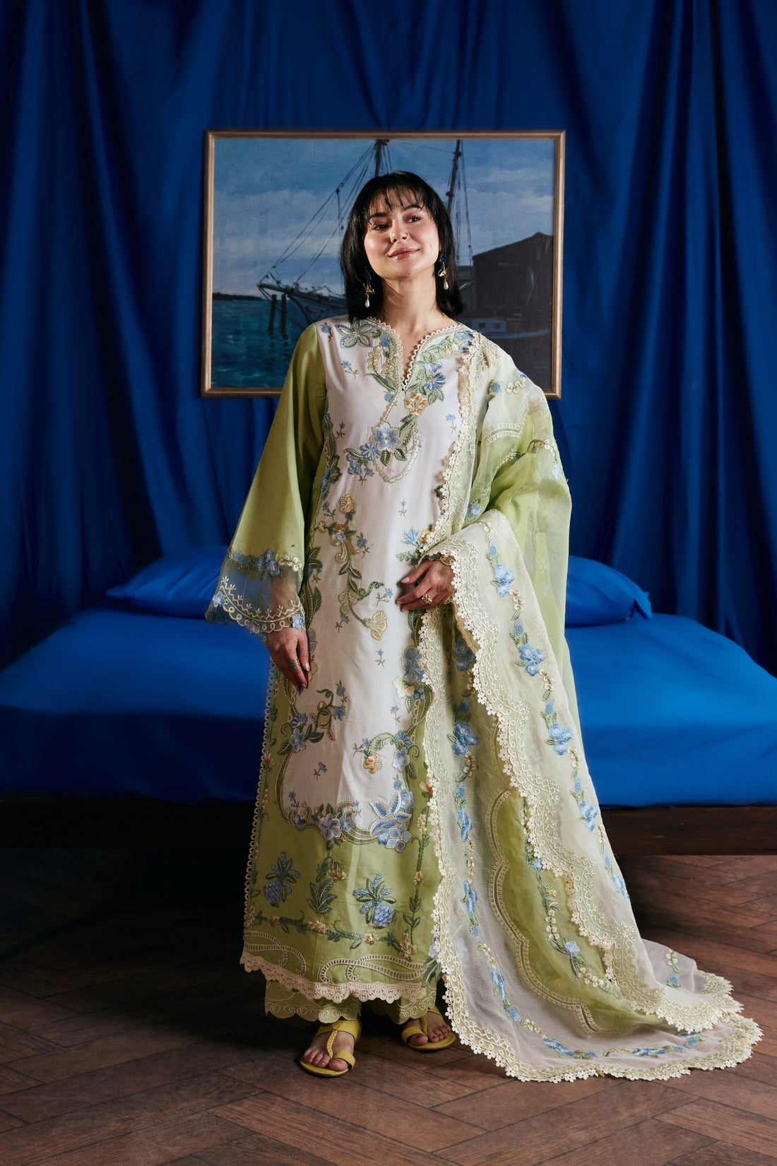 Maryam Hussain | Luxury Lawn 26 Vol 2 | Dimple - by Libasekhas UK - Registered Vendor of : Maryam Hussain - 100% Original Designer Dress