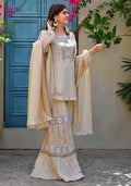 Layla Chatoor | Luxury Pret | Beige Tunic - by Libasekhas UK - Registered Vendor of : Layla Chatoor - 100% Original Designer Dress