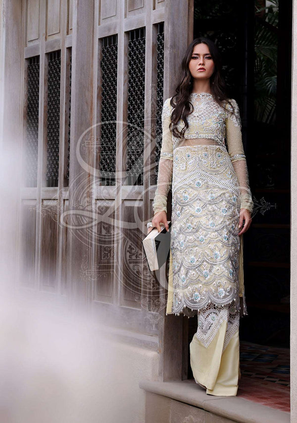Layla Chatoor | Luxury Pret | Lemon Yellow - by Libasekhas UK - Registered Vendor of : Layla Chatoor - 100% Original Designer Dress