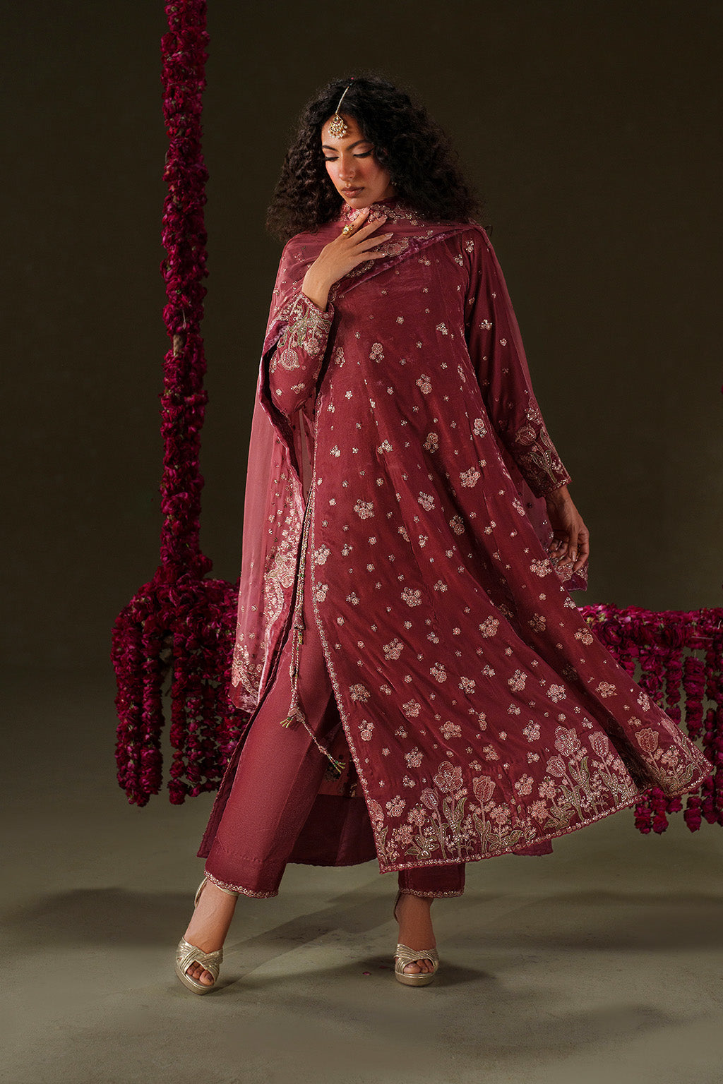 Iznik | Velvet 25 | IV-75 Embroidered Velvet - by Libasekhas UK - Registered Vendor of : Iznik - 100% Original Designer Dress