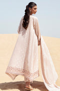 Cross Stitch | Eid Lawn 24 | DUSTY ROSE - by - Libasekhas UK - Registered Vendor of : Cross Stitch - 100% Original Designer Dresss