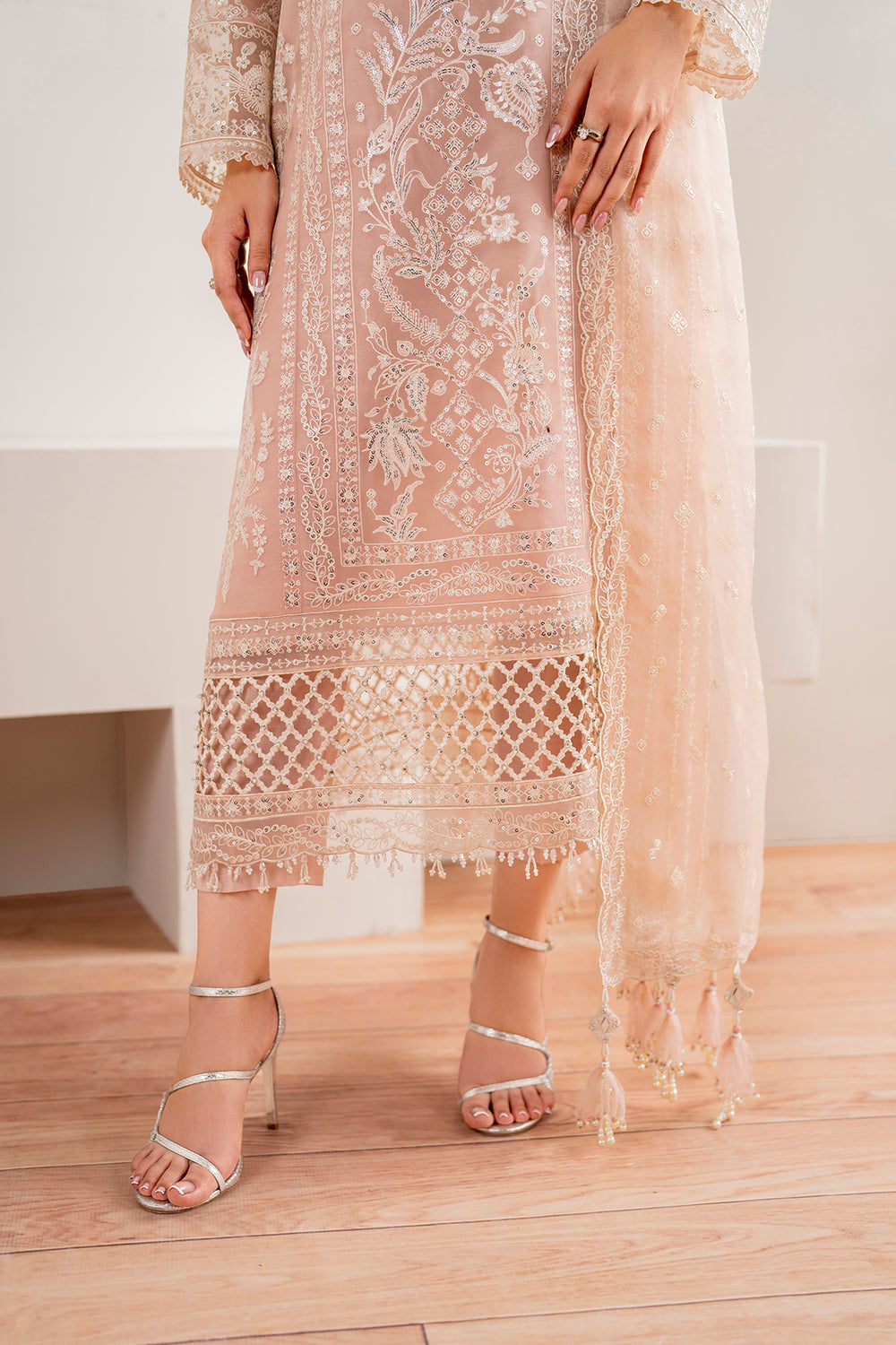 Baroque | Formals Collection | EMBROIDERED CHIFFON UF-681 - by Libasekhas UK - Registered Vendor of : Baroque - 100% Original Designer Dress