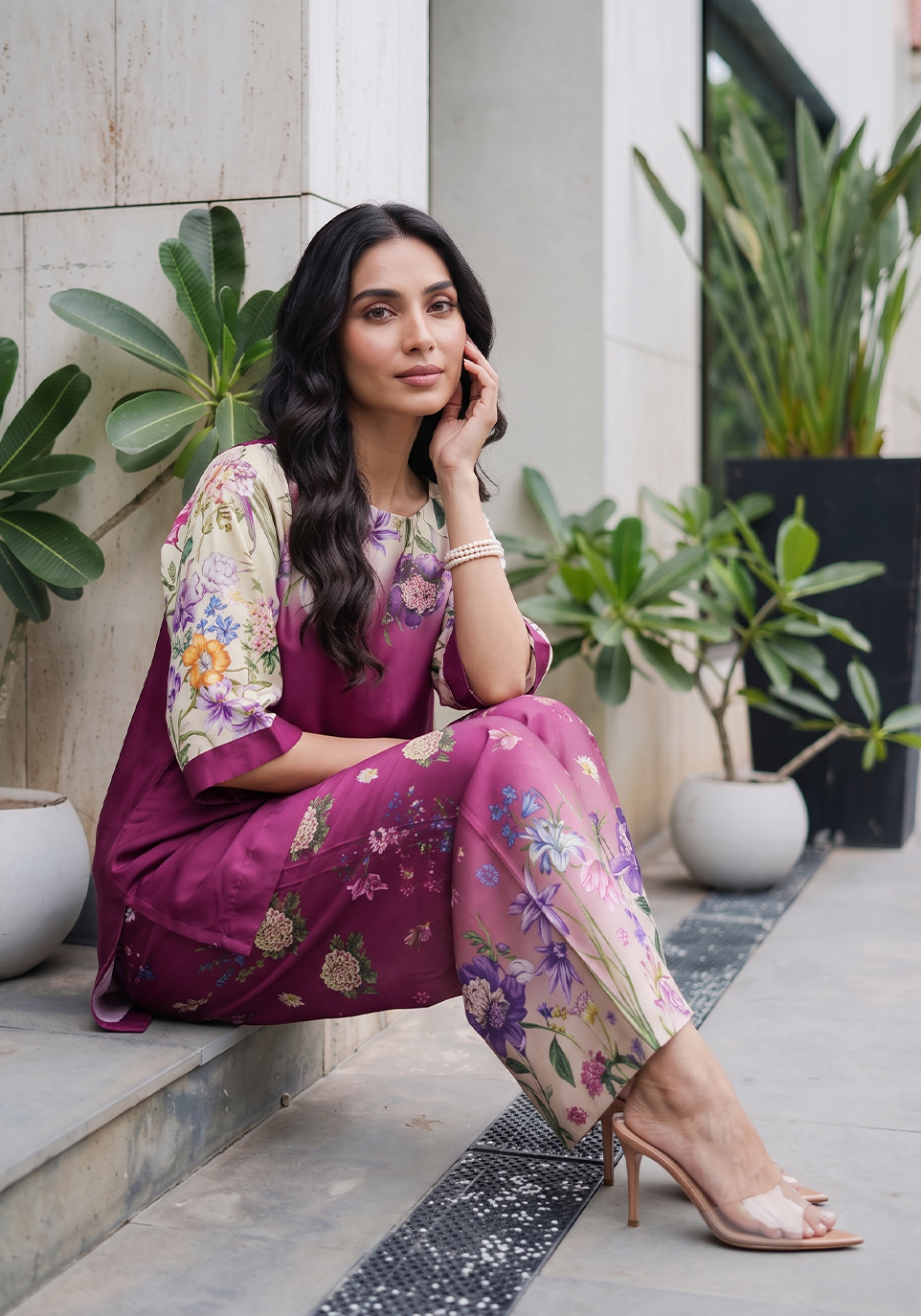 Zarqash | Silk Edit 26 | Mulberry Garden - by Libasekhas UK - Registered Vendor of : Zarqash - 100% Original Designer Dress