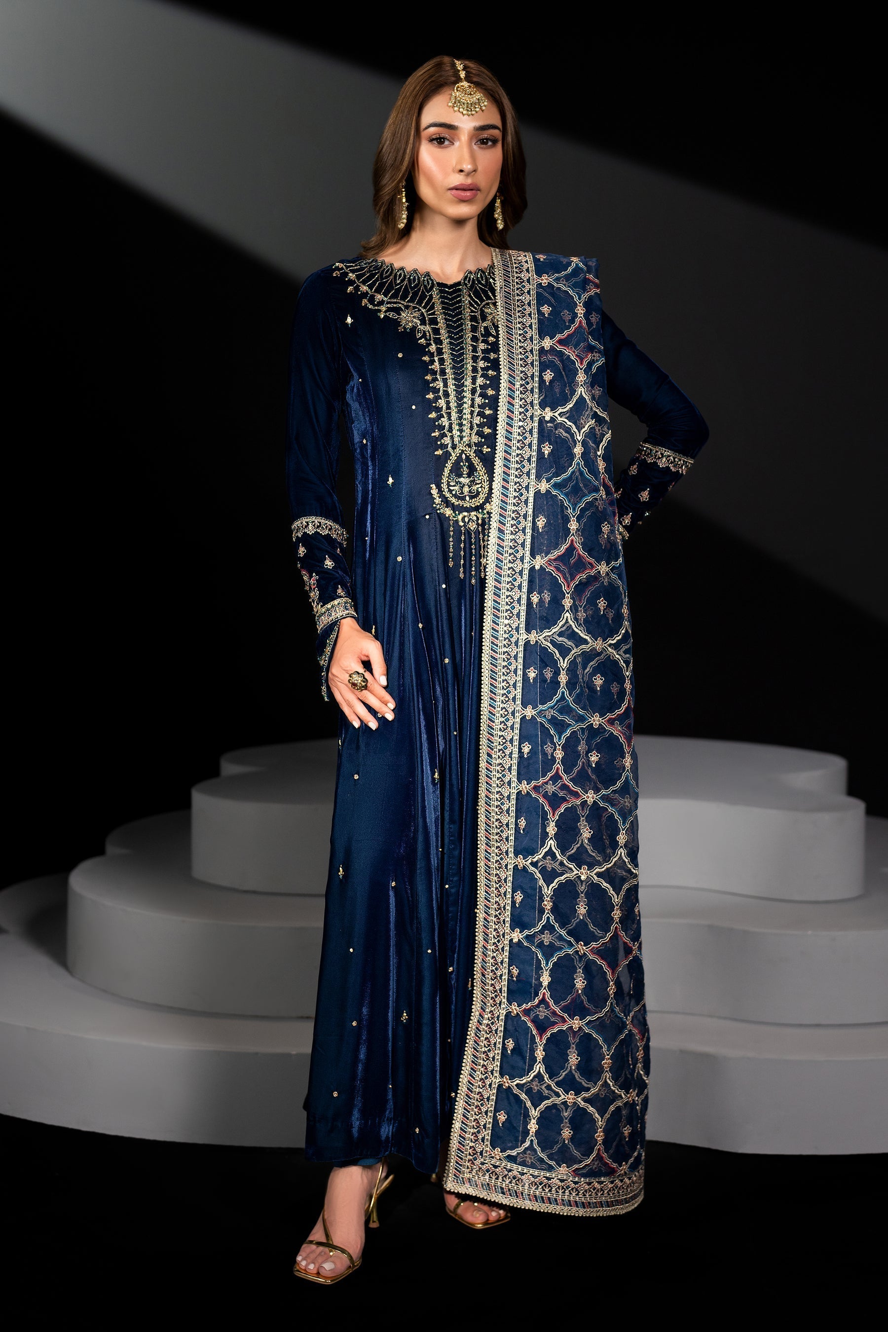 Naqshi | Makhmal 24 | LEILA - by - Libasekhas UK - Registered Vendor of : Naqshi - 100% Original Designer Dresss