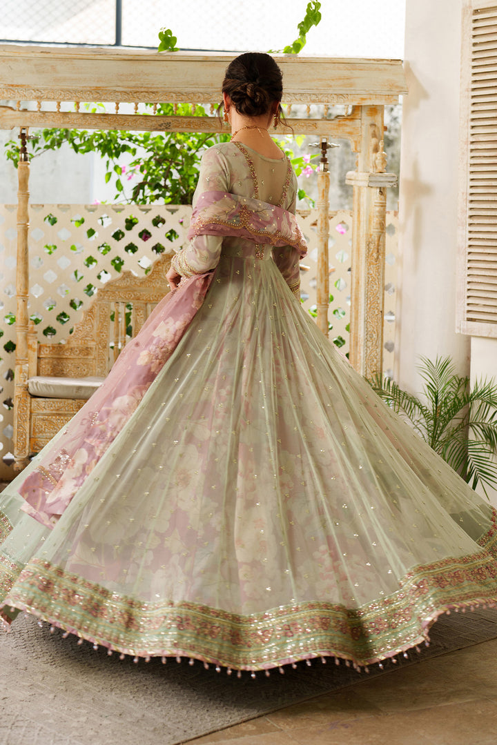 Iznik | Printed Formals | UE-542 - by Libasekhas UK - Registered Vendor of : Iznik - 100% Original Designer Dress