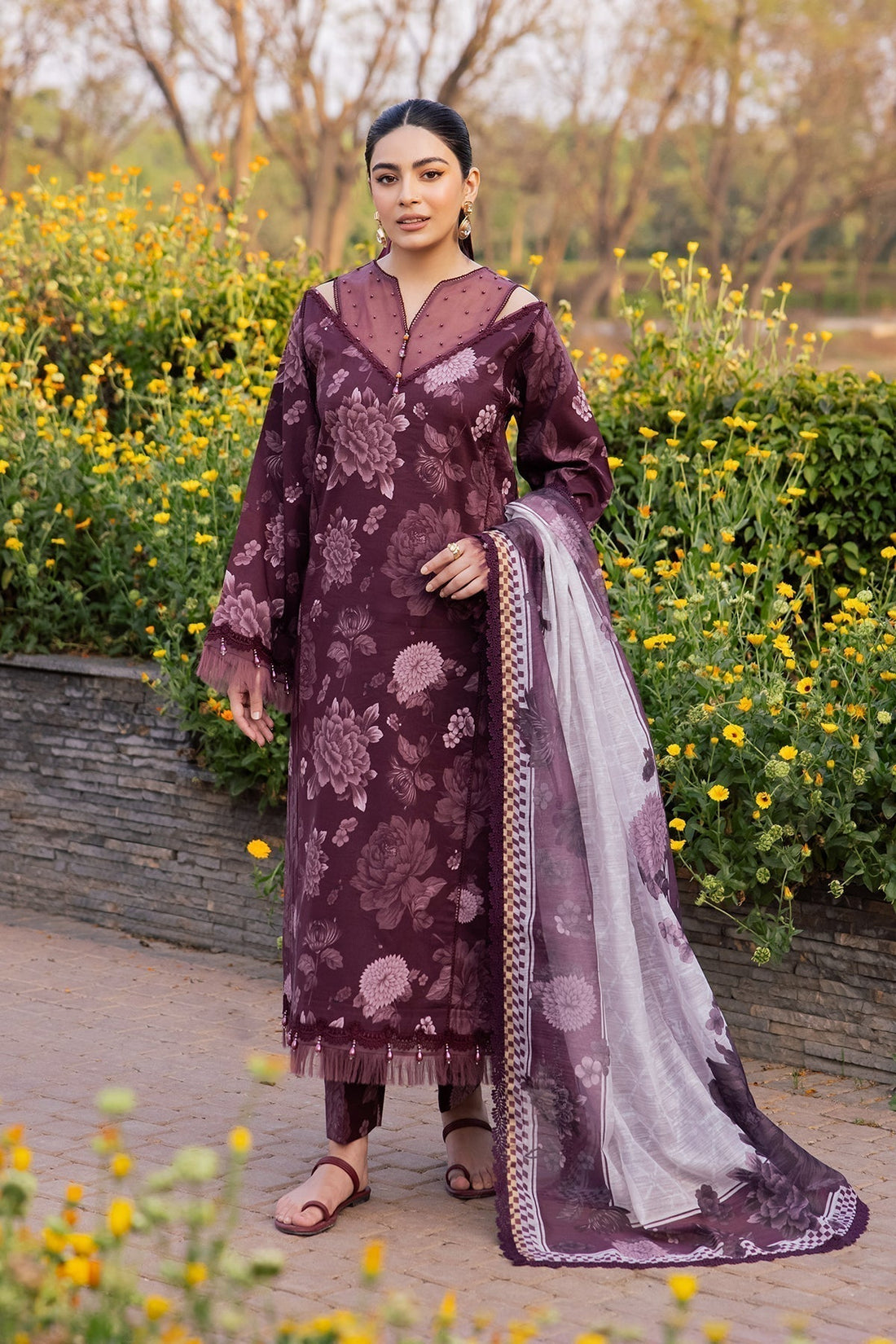 Alizeh | Sheen Lawn Prints 24 | ASTER - by - Libasekhas UK - Registered Vendor of : Alizeh - 100% Original Designer Dresss