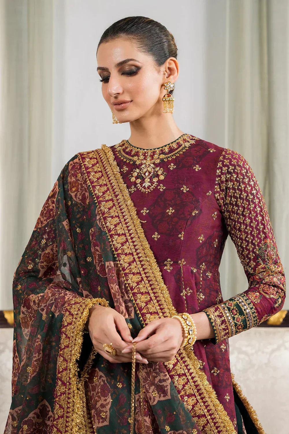 Baroque | Chantelle Embroidered Collection | CH12-03 - by - Libasekhas UK - Registered Vendor of : Baroque - 100% Original Designer Dresss