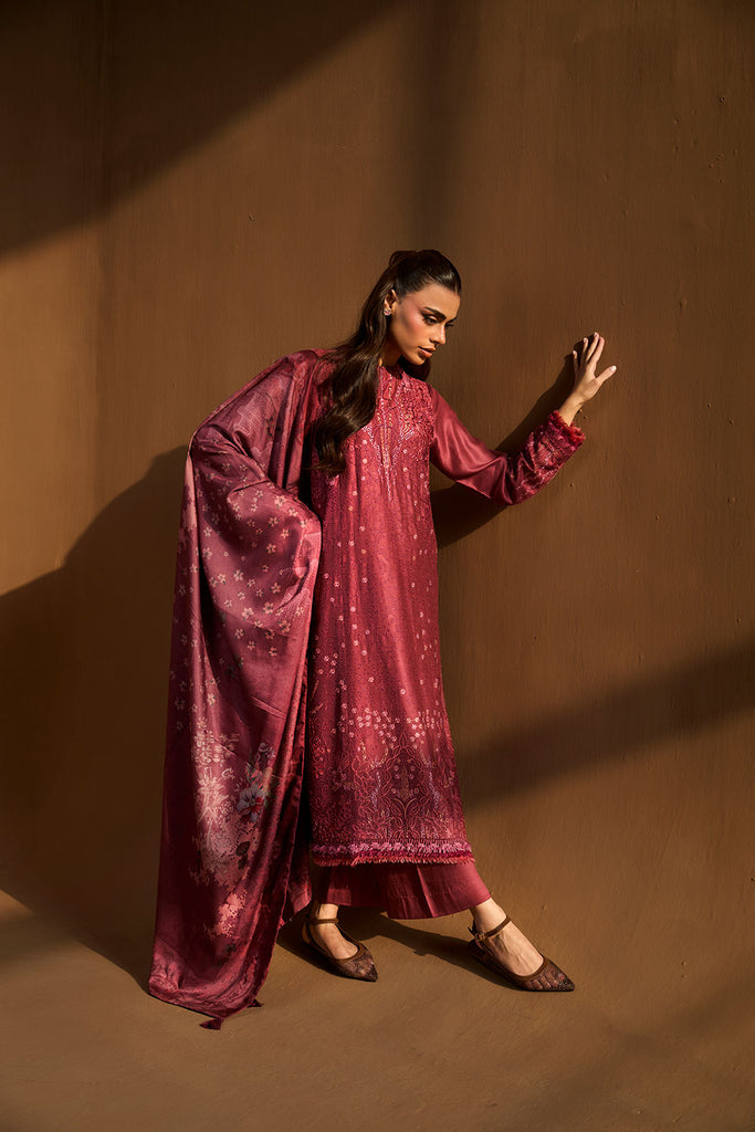 Sobia Nazir | Winter Shawl 25 | Design 3B - by Libasekhas UK - Registered Vendor of : Sobia Nazir - 100% Original Designer Dress