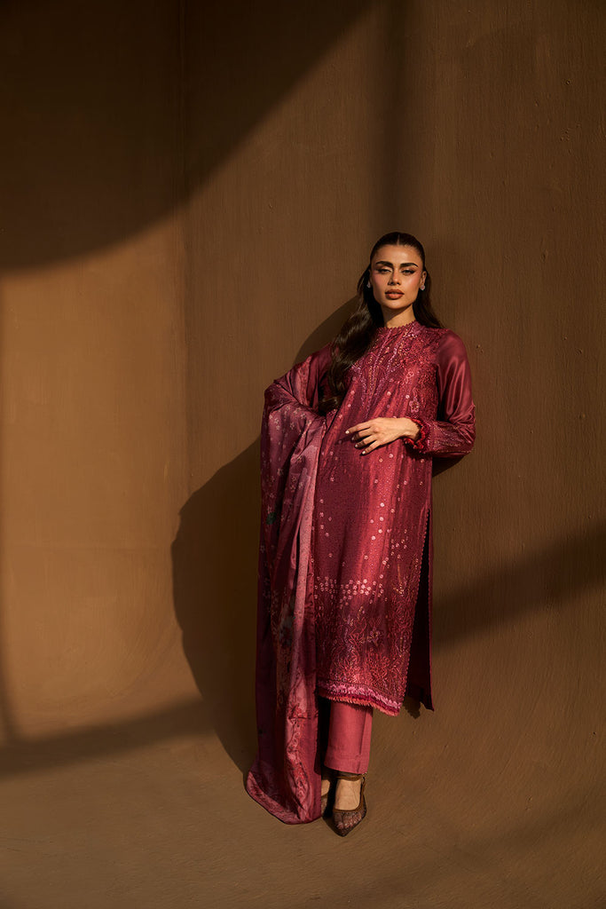 Sobia Nazir | Winter Shawl 25 | Design 3B - by Libasekhas UK - Registered Vendor of : Sobia Nazir - 100% Original Designer Dress