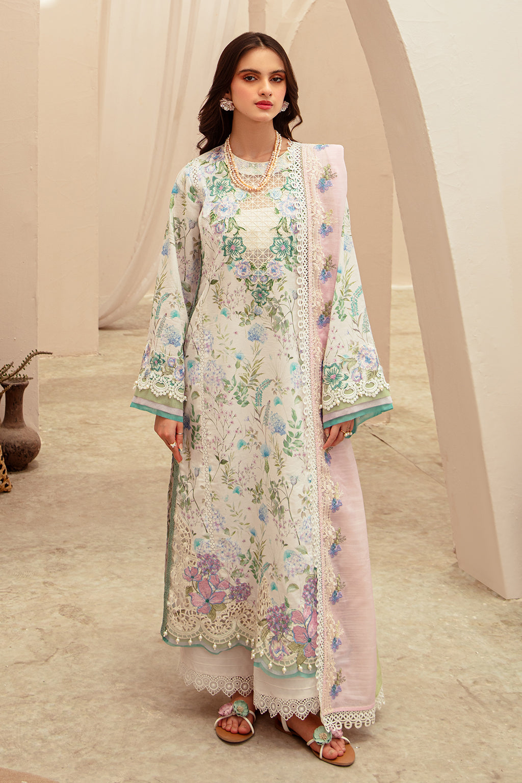 AJR Couture | Alif Affordable Lawn 24 | GLEAM - by - Libasekhas UK - Registered Vendor of : AJR Couture - 100% Original Designer Dresss