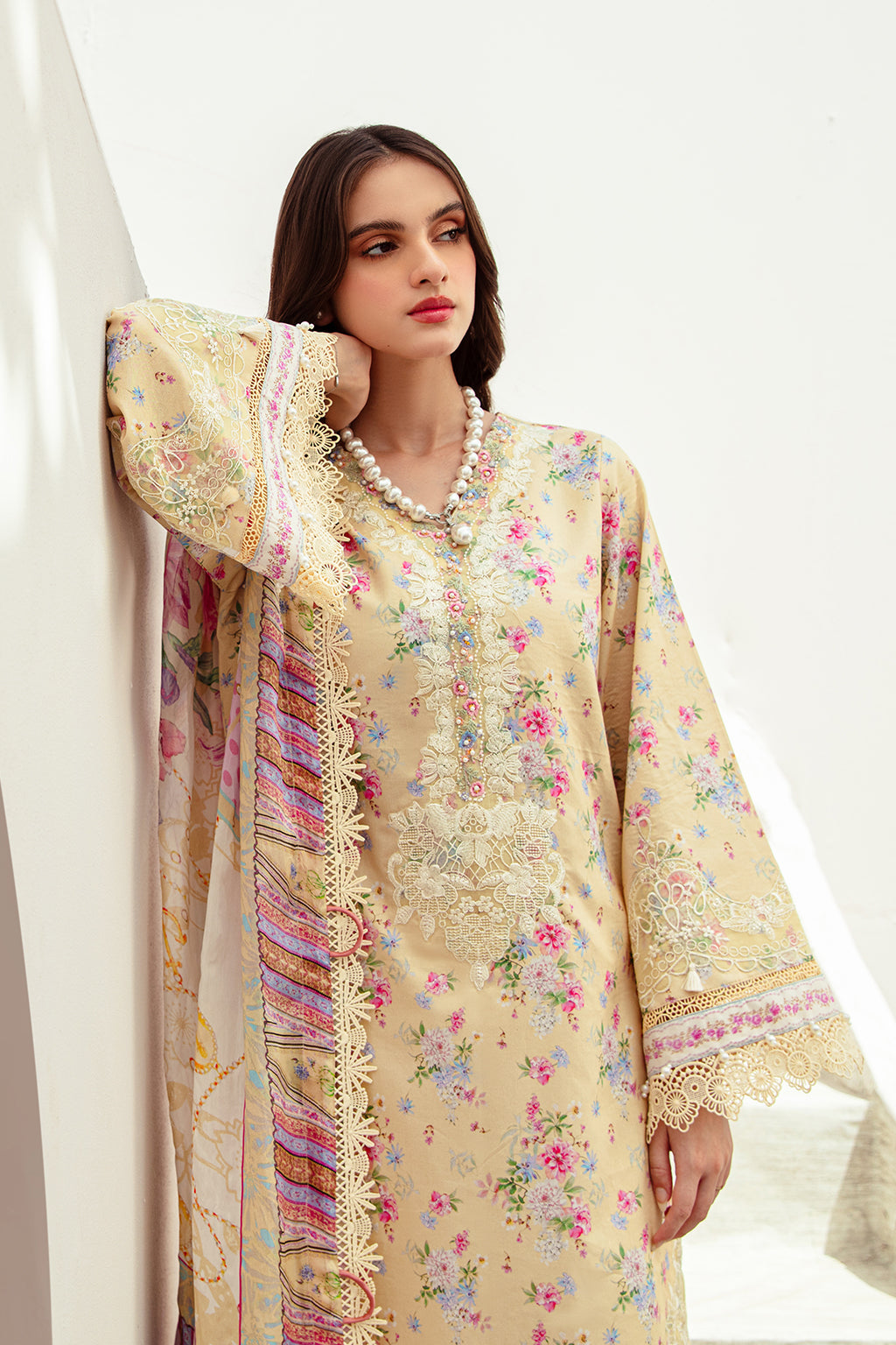 AJR Couture | Alif Affordable Lawn 24 | SUNNY DELIGHT - by - Libasekhas UK - Registered Vendor of : AJR Couture - 100% Original Designer Dresss