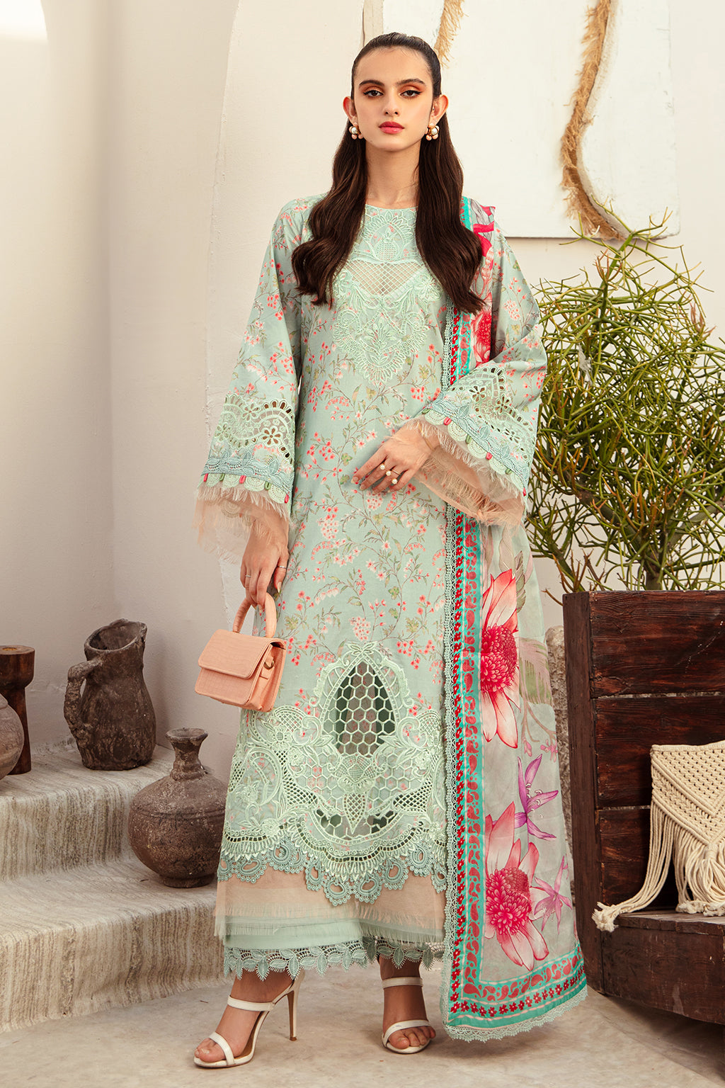 AJR Couture | Alif Affordable Lawn 24 | MISTY MORNING - by - Libasekhas UK - Registered Vendor of : AJR Couture - 100% Original Designer Dresss