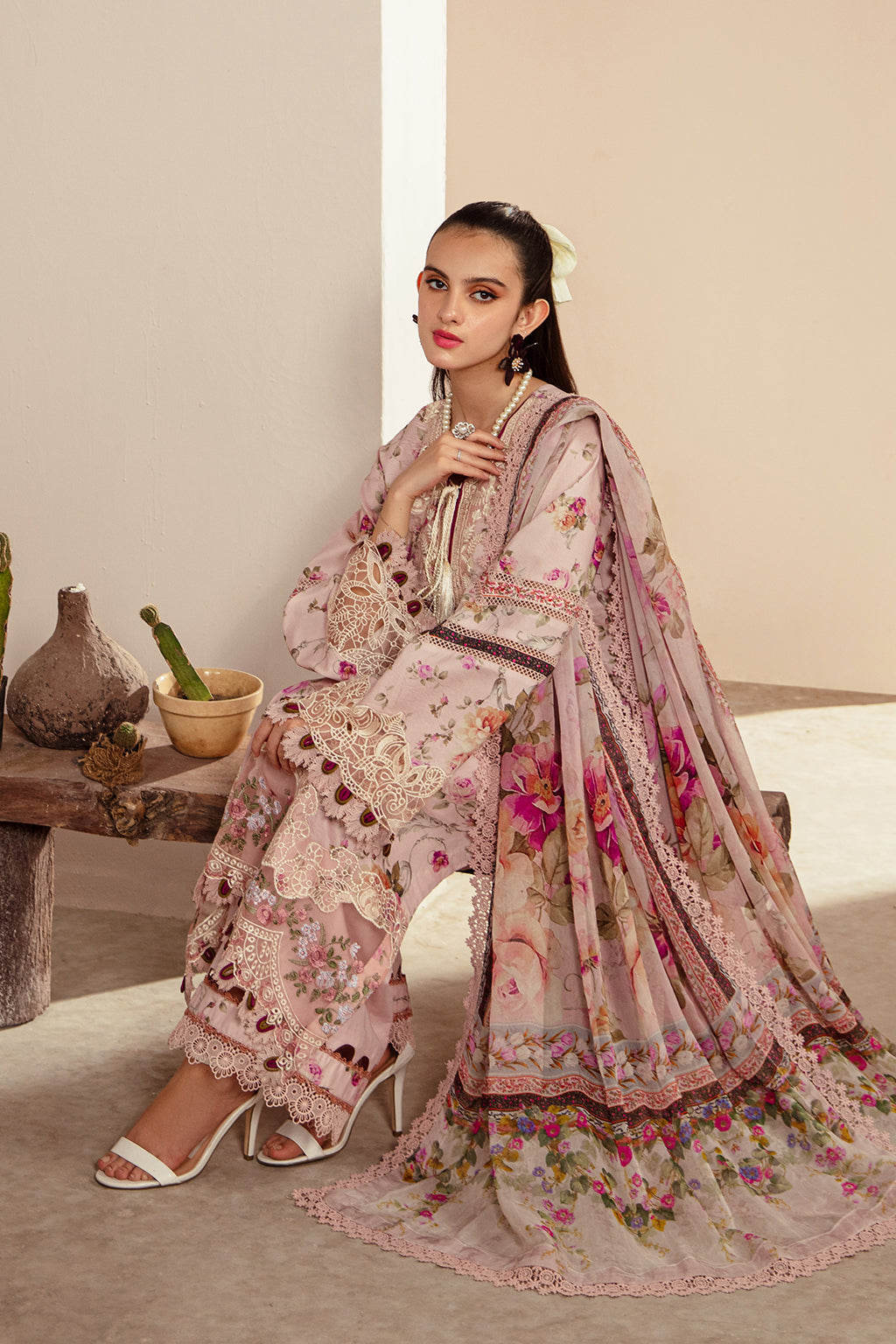AJR Couture | Alif Affordable Lawn 24 | ROSELLA - by - Libasekhas UK - Registered Vendor of : AJR Couture - 100% Original Designer Dresss