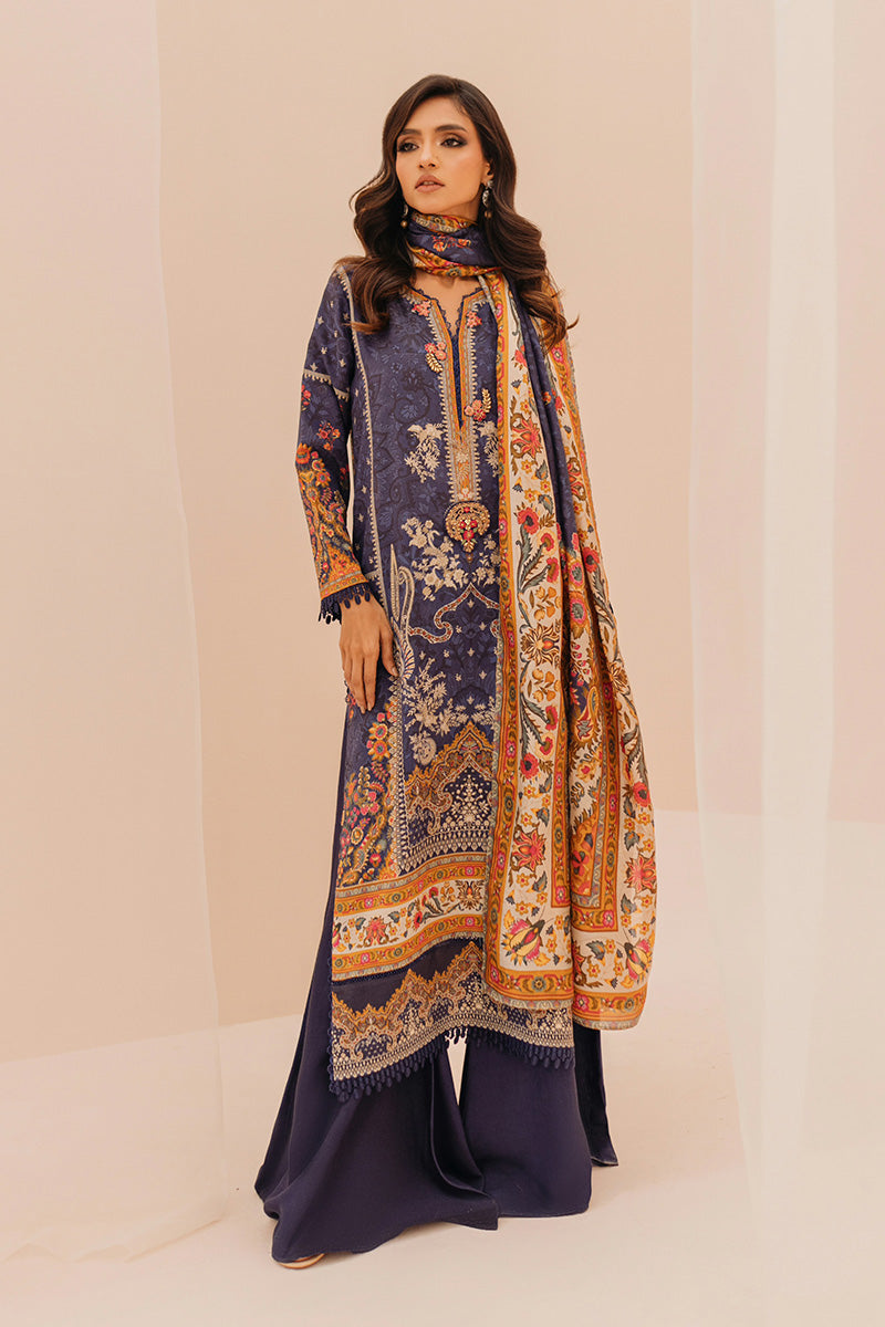 Mina Hasan | Signature Pret | Navy Garden - by Libasekhas - Registered Vendor of : Mina Hasan - 100% Original Designer Dress