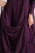 Farasha | Chiffon Essentials 26 | Violet Grace - by Libasekhas UK - Registered Vendor of : Farasha - 100% Original Designer Dress