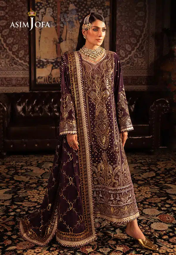 Asim Jofa | Makhmal Wedding Velvet 23 | AJMM-06 - by - Libasekhas UK - Registered Vendor of : Asim Jofa - 100% Original Designer Dresss
