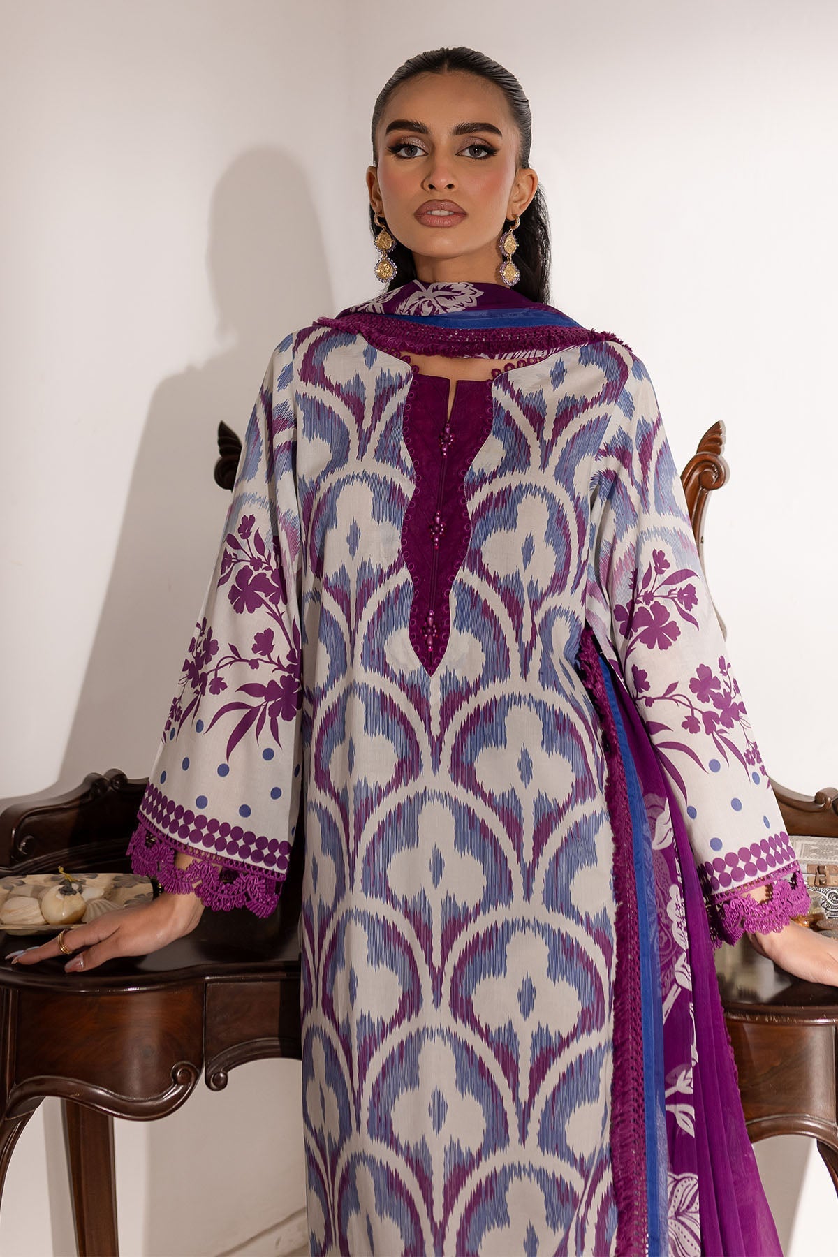 Nureh | Printed Lawn 25 | SP-147 - by - Libasekhas UK - Registered Vendor of : Nureh - 100% Original Designer Dresss