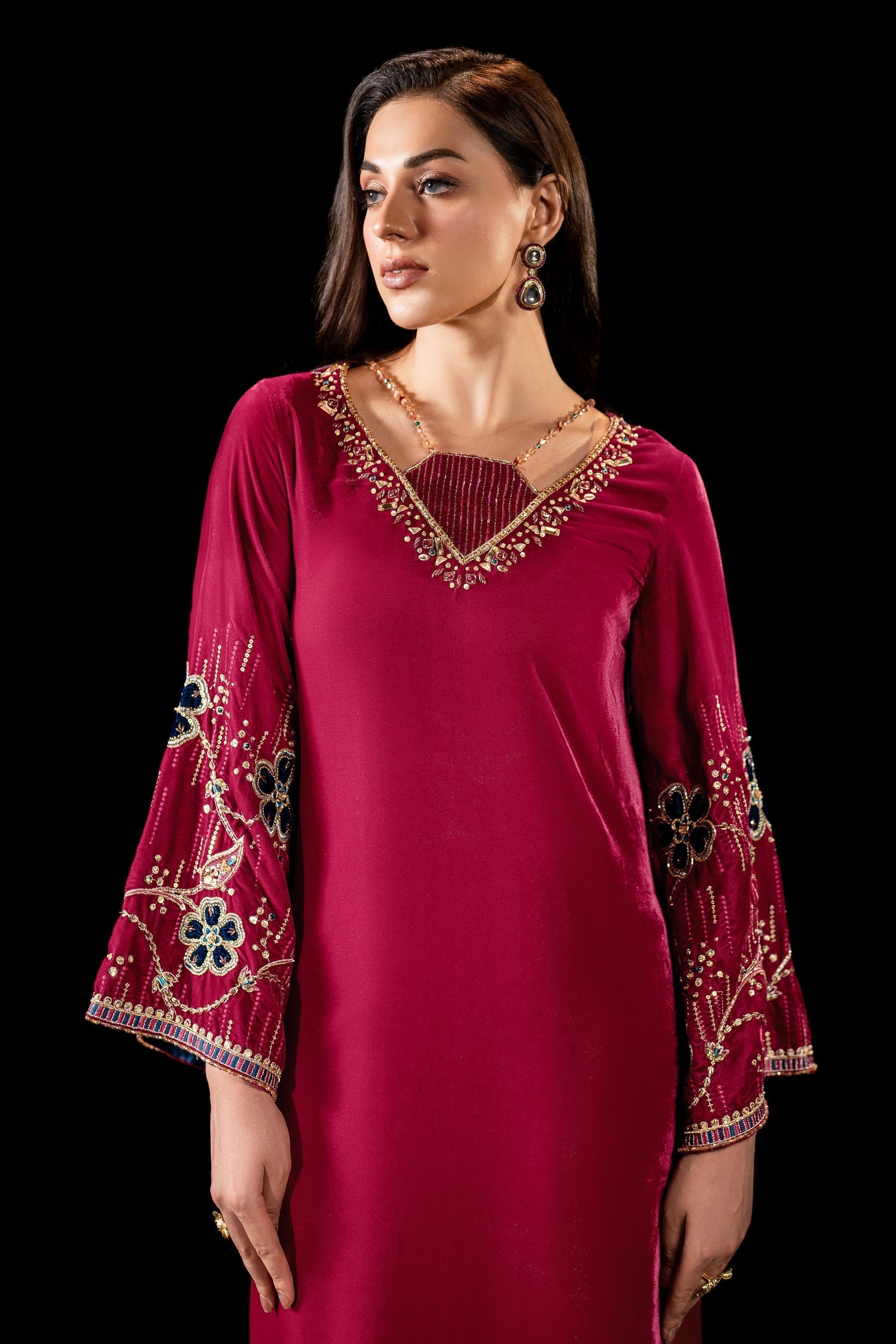 Naqshi | Makhmal 24 | NINA - by - Libasekhas UK - Registered Vendor of : Naqshi - 100% Original Designer Dresss