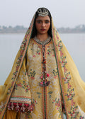 Hussain Rehar | Kalabagh Luxury Lawn 26 | Ochre - by Libasekhas UK - Registered Vendor of : Hussain Rehar - 100% Original Designer Dress