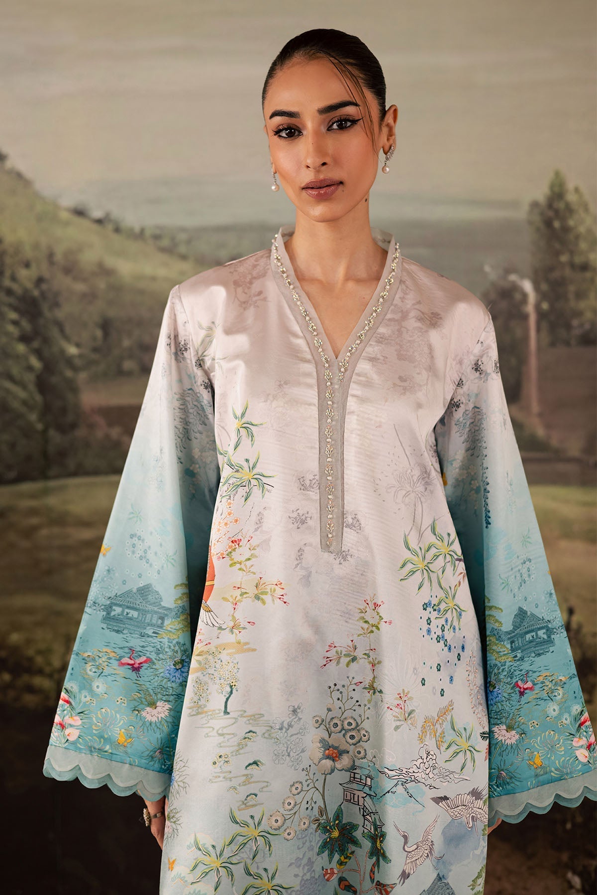 Nureh | Shades of Winter | NP-672 - by Libasekhas UK - Registered Vendor of : Nureh - 100% Original Designer Dress