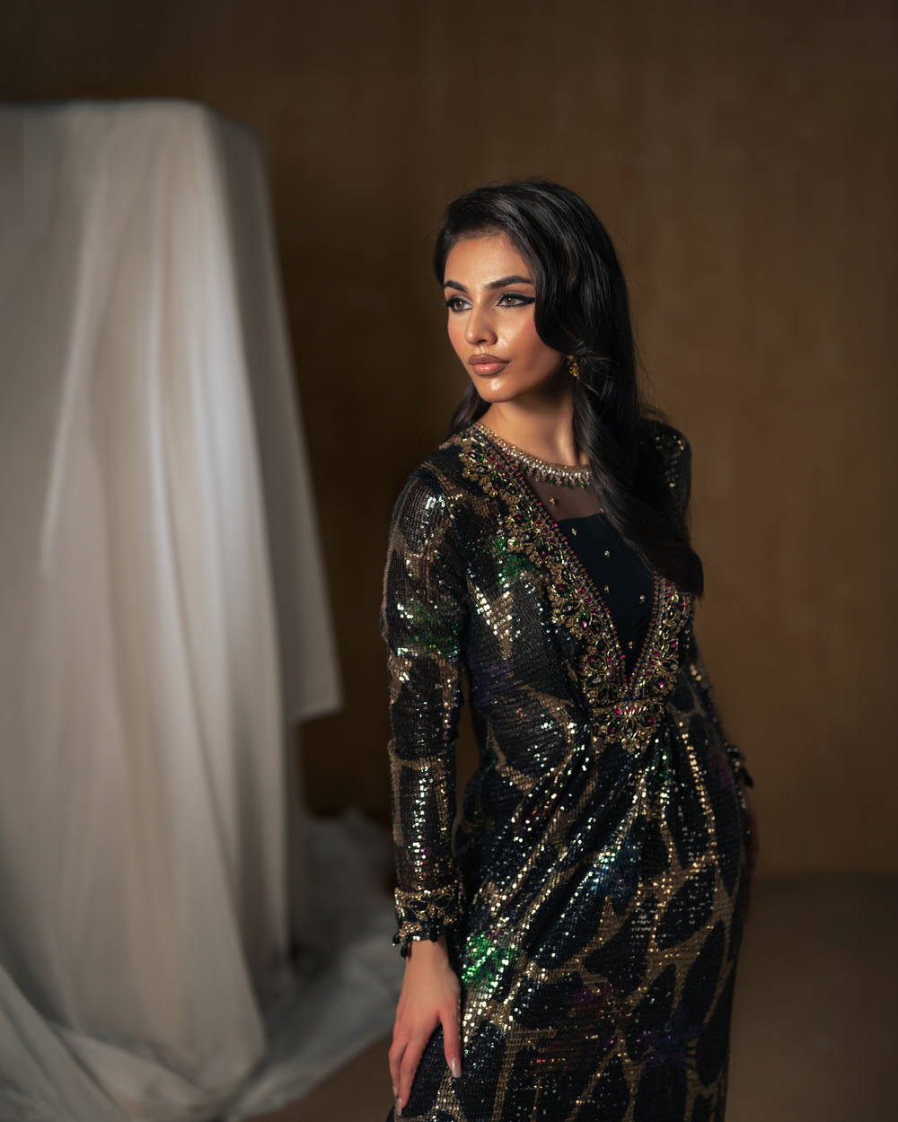 Vasal | Zyra Luxe Pret 26 | Midnight dazzle - by Libasekhas UK - Registered Vendor of : Vasal - 100% Original Designer Dress
