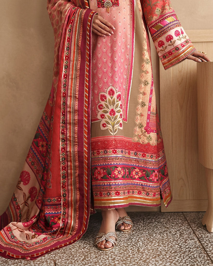 Mushq | Nirvana Anmol Edit | Rose Mood - by Libasekhas UK - Registered Vendor of : Mushq - 100% Original Designer Dress