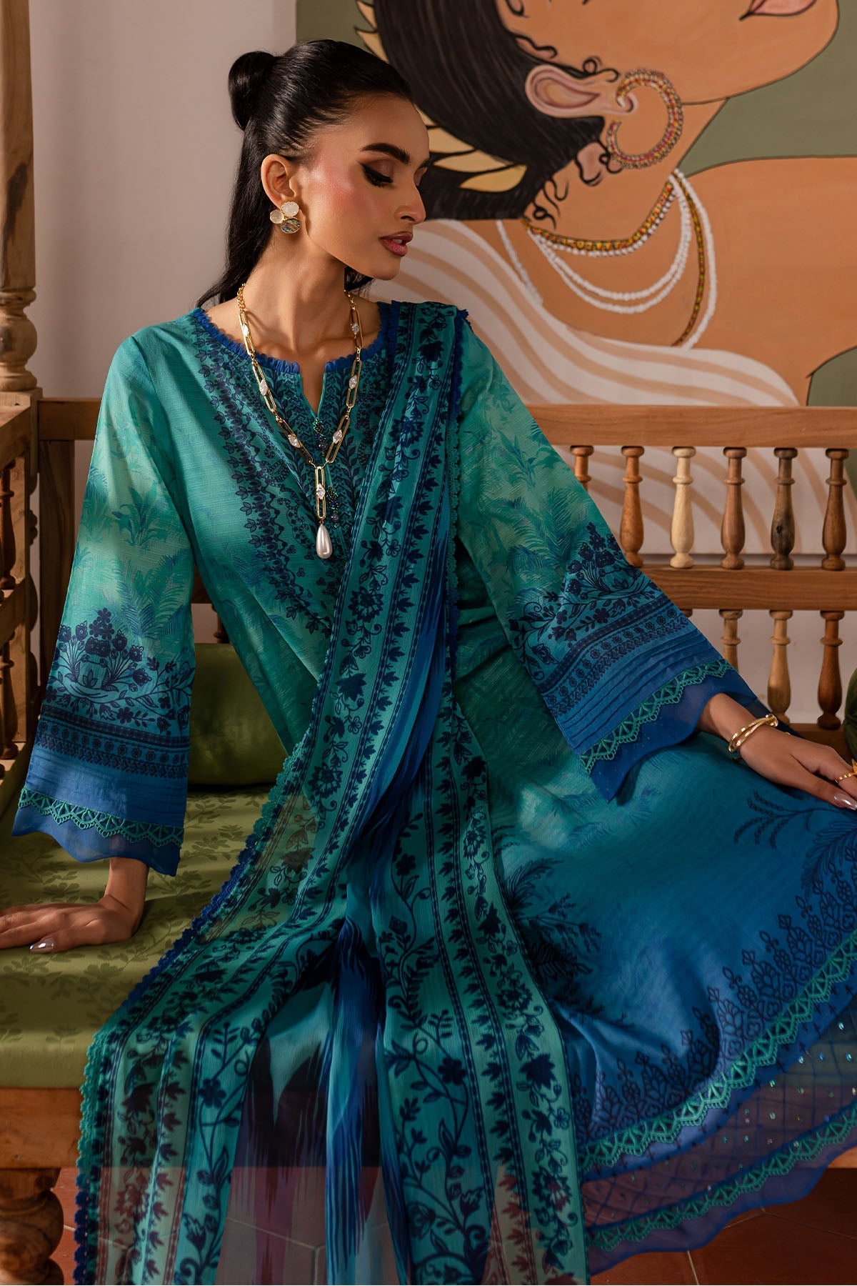 Nureh | Printed lawn 25 | SP-138 - by - Libasekhas UK - Registered Vendor of : Nureh - 100% Original Designer Dresss
