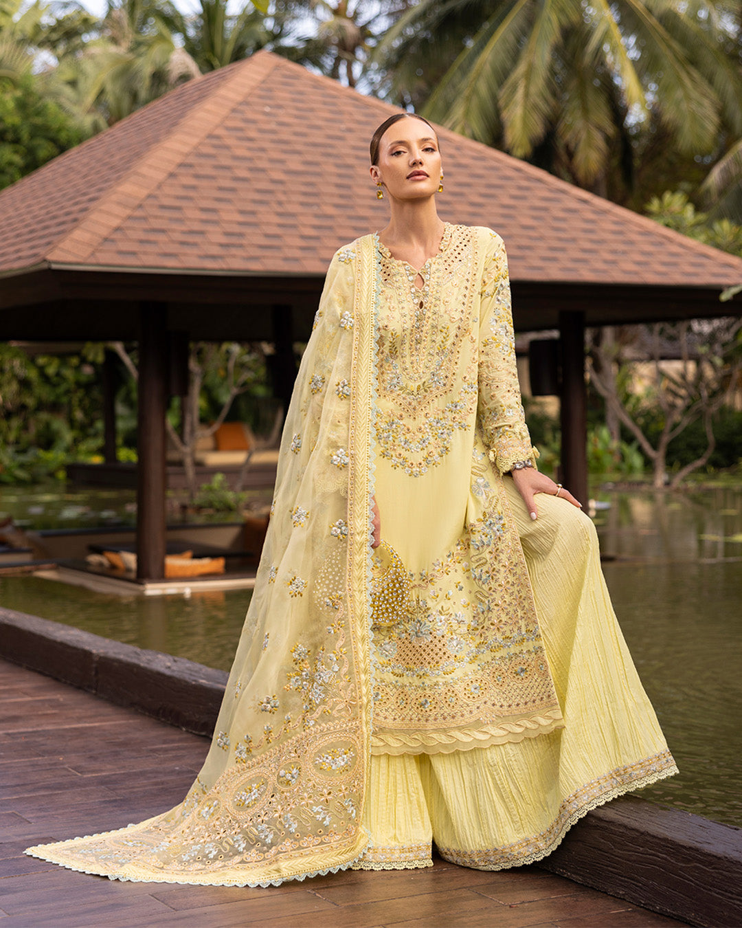 Faiza Saqlain | Zinnia Lawn 25 | Azalea - by - Libasekhas UK - Registered Vendor of : Faiza Saqlain - 100% Original Designer Dresss