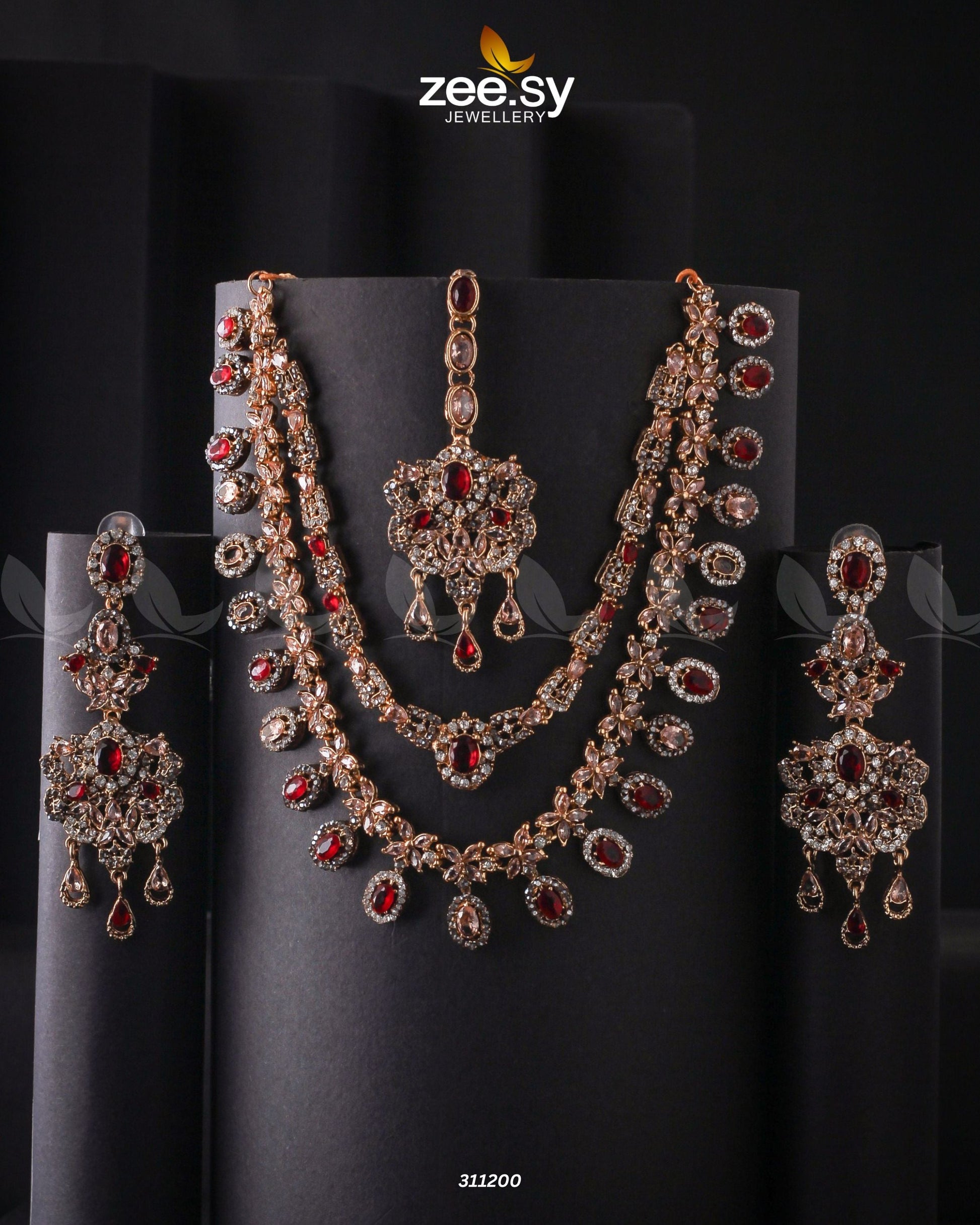 Zarqa Necklace - by - Libasekhas UK - Registered Vendor of : Zeesy - 100% Original Designer Dresss