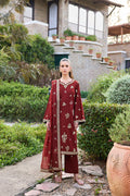 Farasha | Sorine Summer 26 | Maroon Majesty - by Libasekhas UK - Registered Vendor of : Farasha - 100% Original Designer Dress