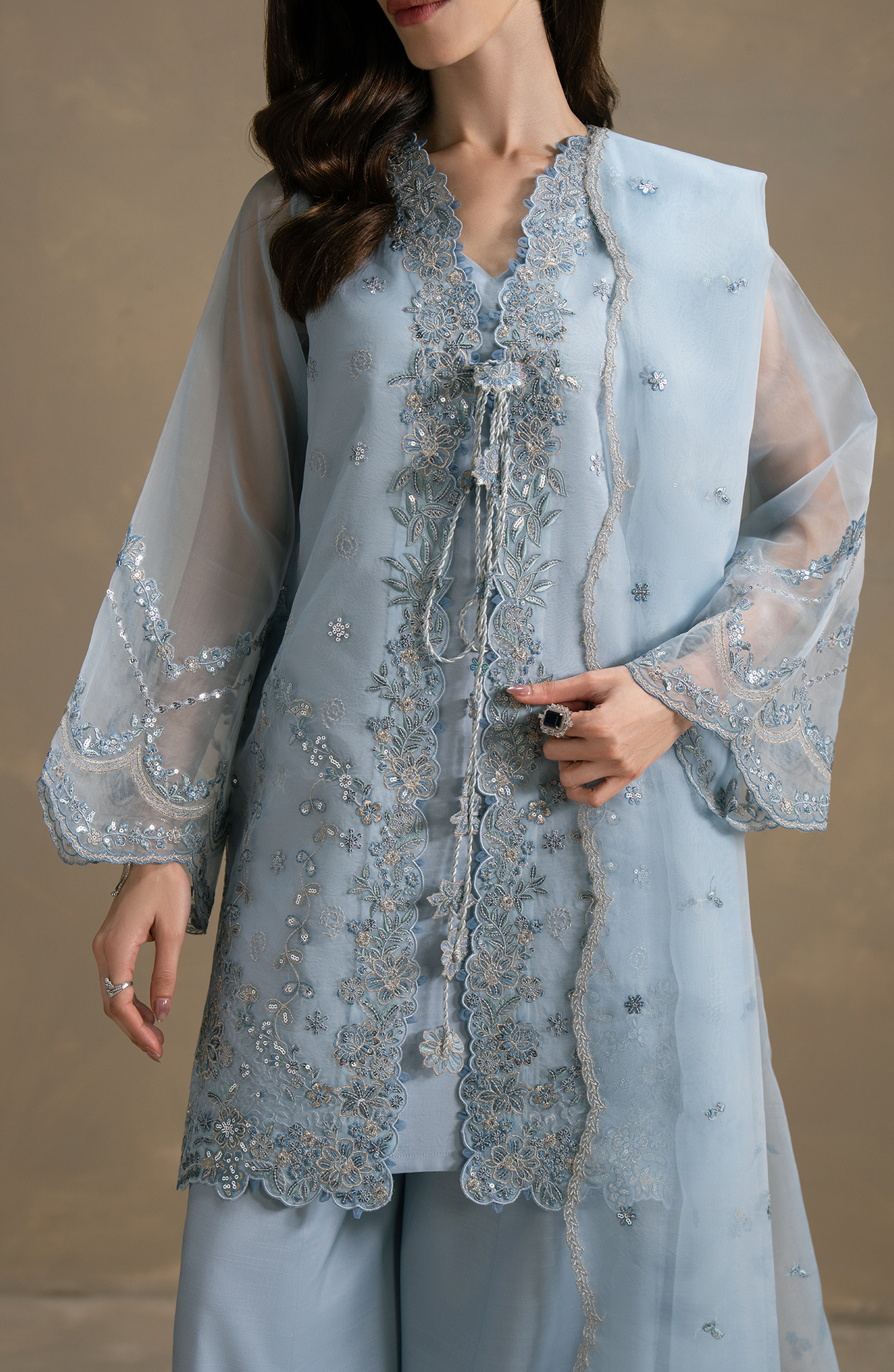 Seran | Lumiere RTW Eid 26 | Ciel - by Libasekhas UK - Registered Vendor of : Seran - 100% Original Designer Dress
