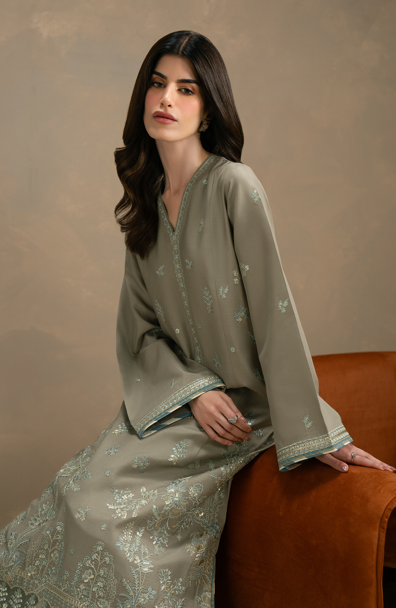Seran | Lumiere RTW Eid 26 | Dune - by Libasekhas UK - Registered Vendor of : Seran - 100% Original Designer Dress