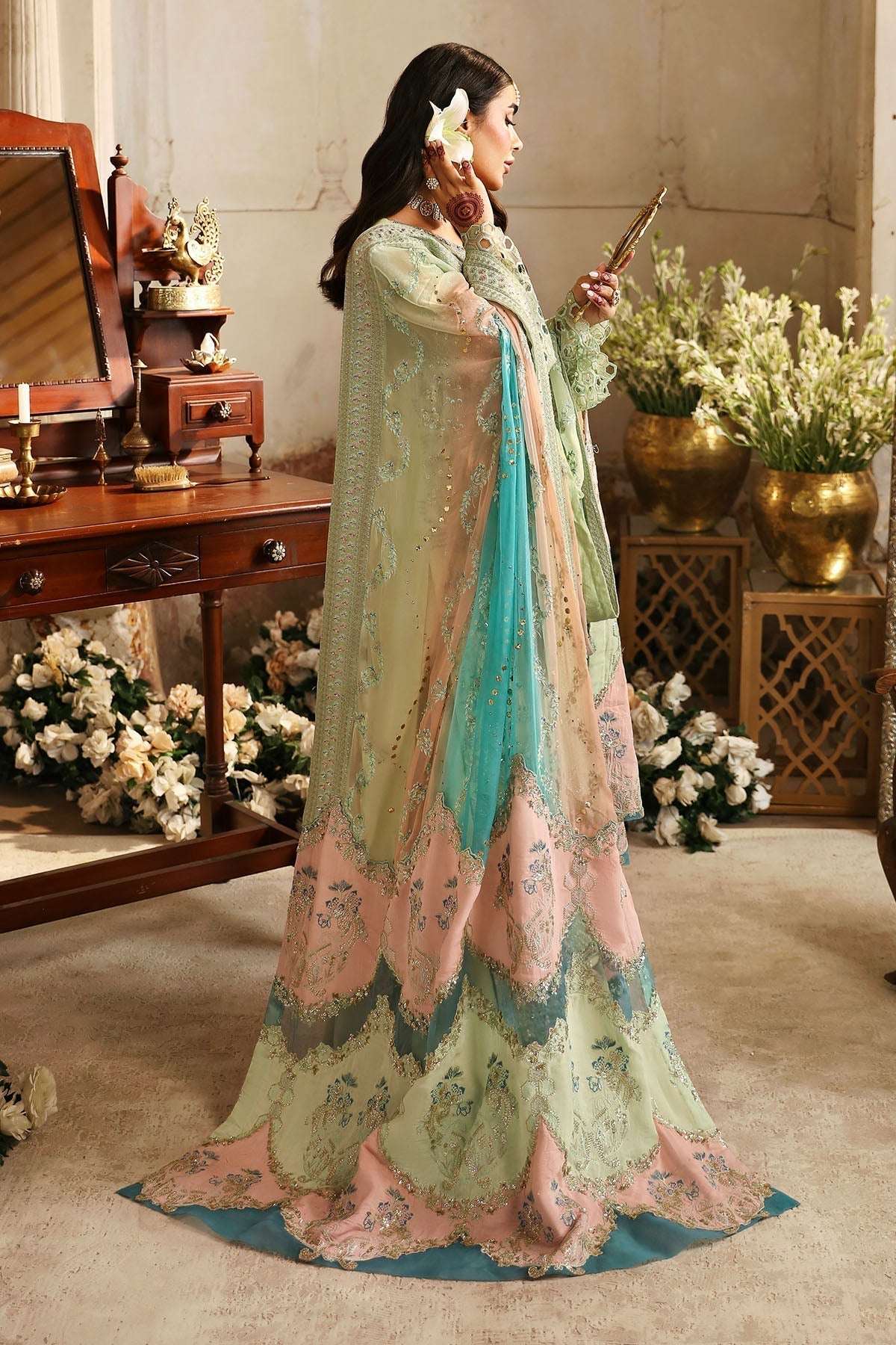Nureh | Jhoomro Wedding Formals | NL-67 MAHI-ROO - by - Libasekhas UK - Registered Vendor of : Nureh - 100% Original Designer Dresss