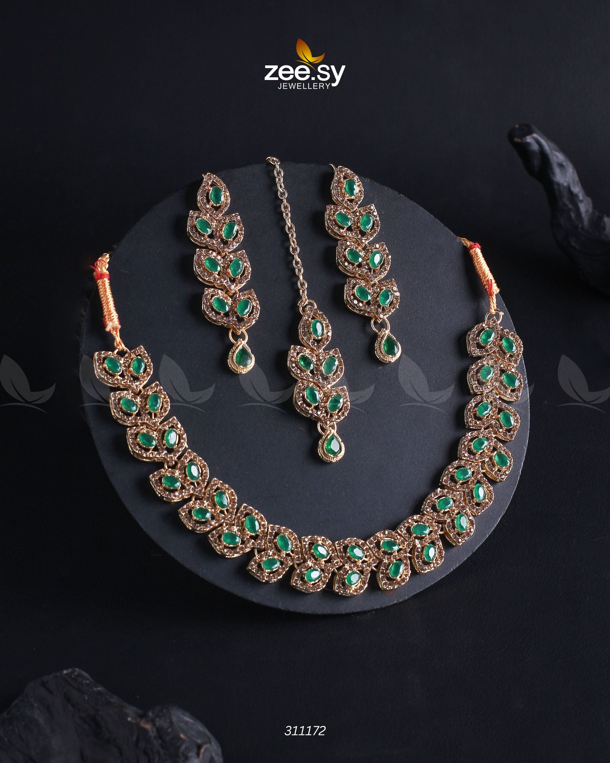 Elara Necklace - by - Libasekhas UK - Registered Vendor of : Zeesy - 100% Original Designer Dresss