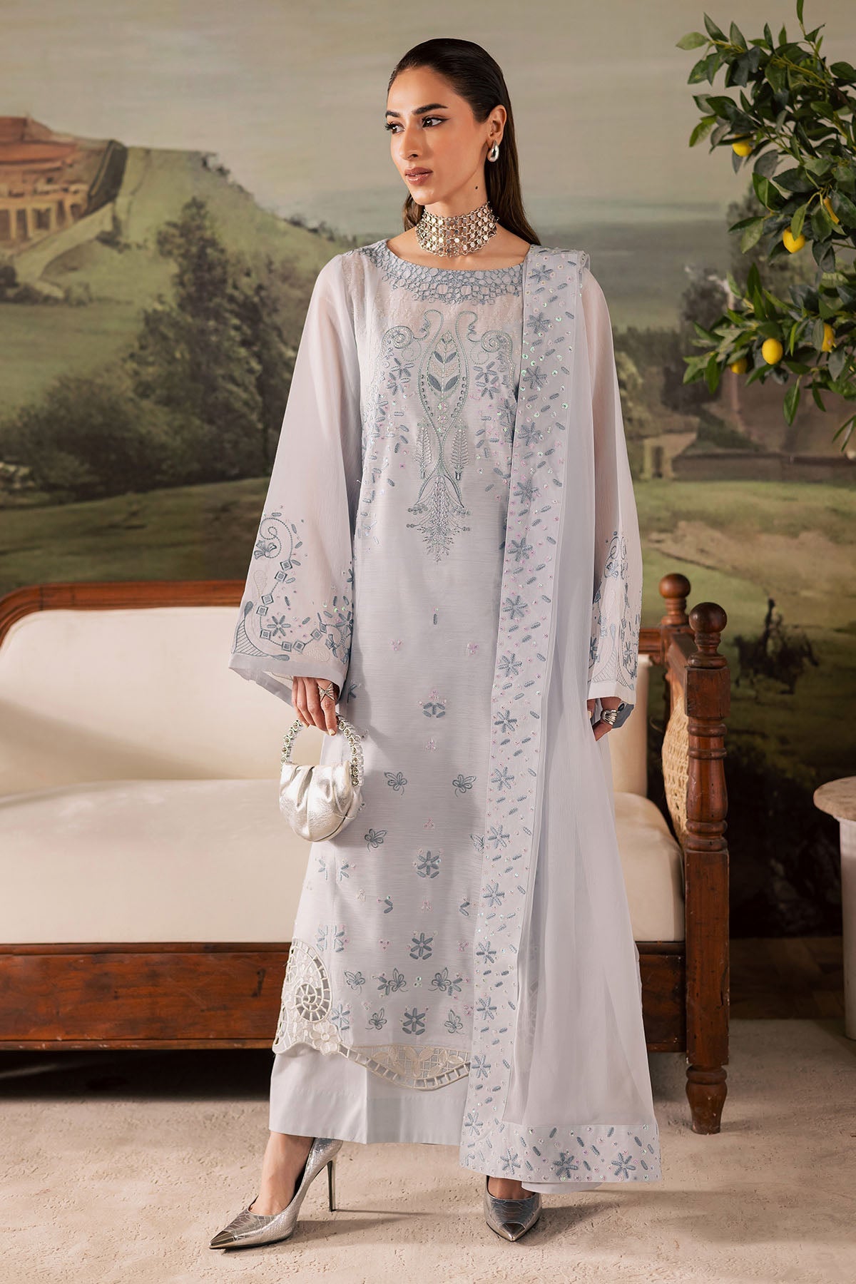Nureh | Shades of Winter | NP-668 - by Libasekhas UK - Registered Vendor of : Nureh - 100% Original Designer Dress