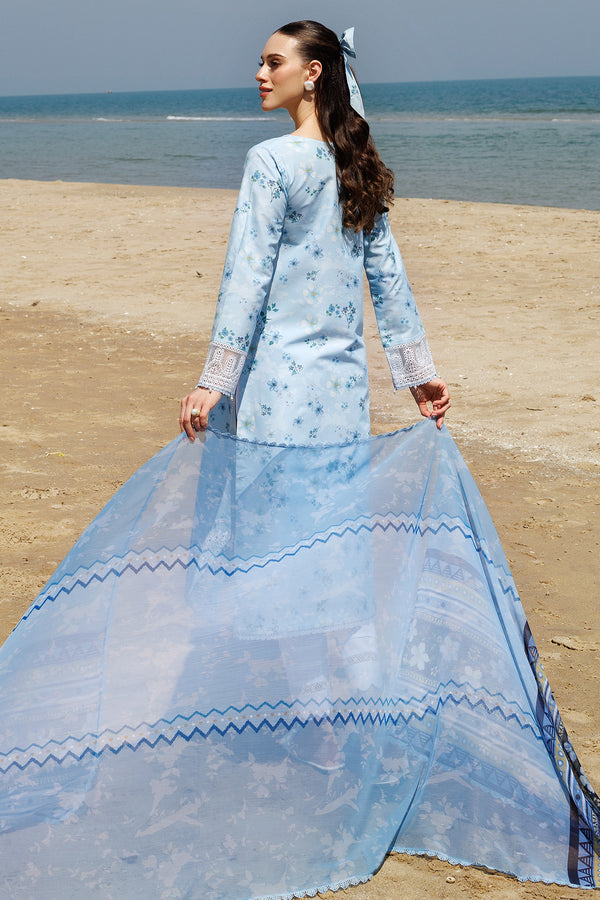 Farasha | Printed Essentials | Moonlit Blue - by - Libasekhas UK - Registered Vendor of : Farasha - 100% Original Designer Dresss
