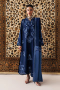 Qalamkar | Q Line Linen 26 | QLW-10 Seran - by Libasekhas UK - Registered Vendor of : Qalamkar - 100% Original Designer Dress