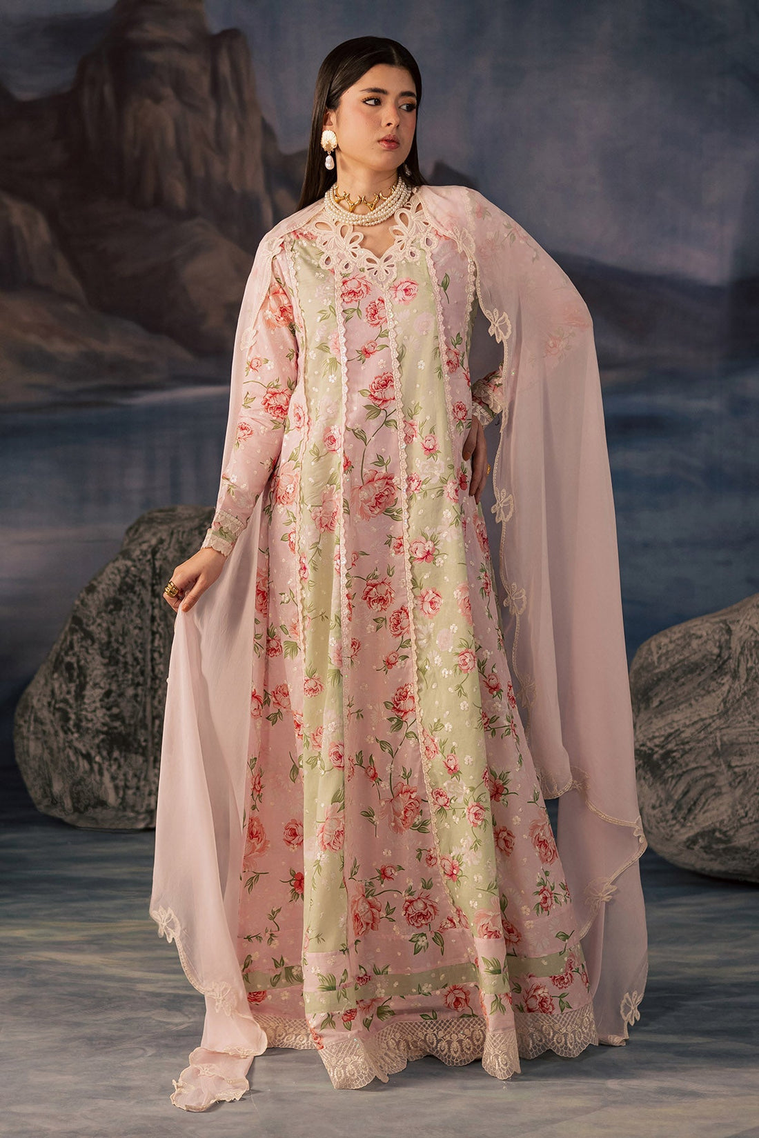 Nureh | Shades of Summer | NP-793 - by Libasekhas UK - Registered Vendor of : Nureh - 100% Original Designer Dress
