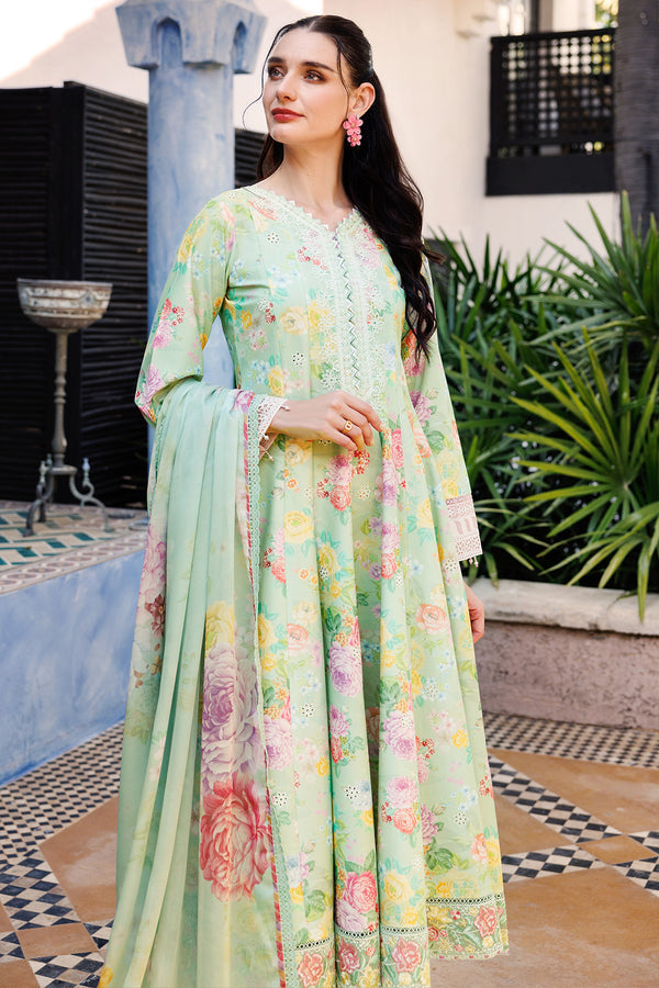 Farasha | Printed Essentials | Mint Dew - by - Libasekhas UK - Registered Vendor of : Farasha - 100% Original Designer Dresss