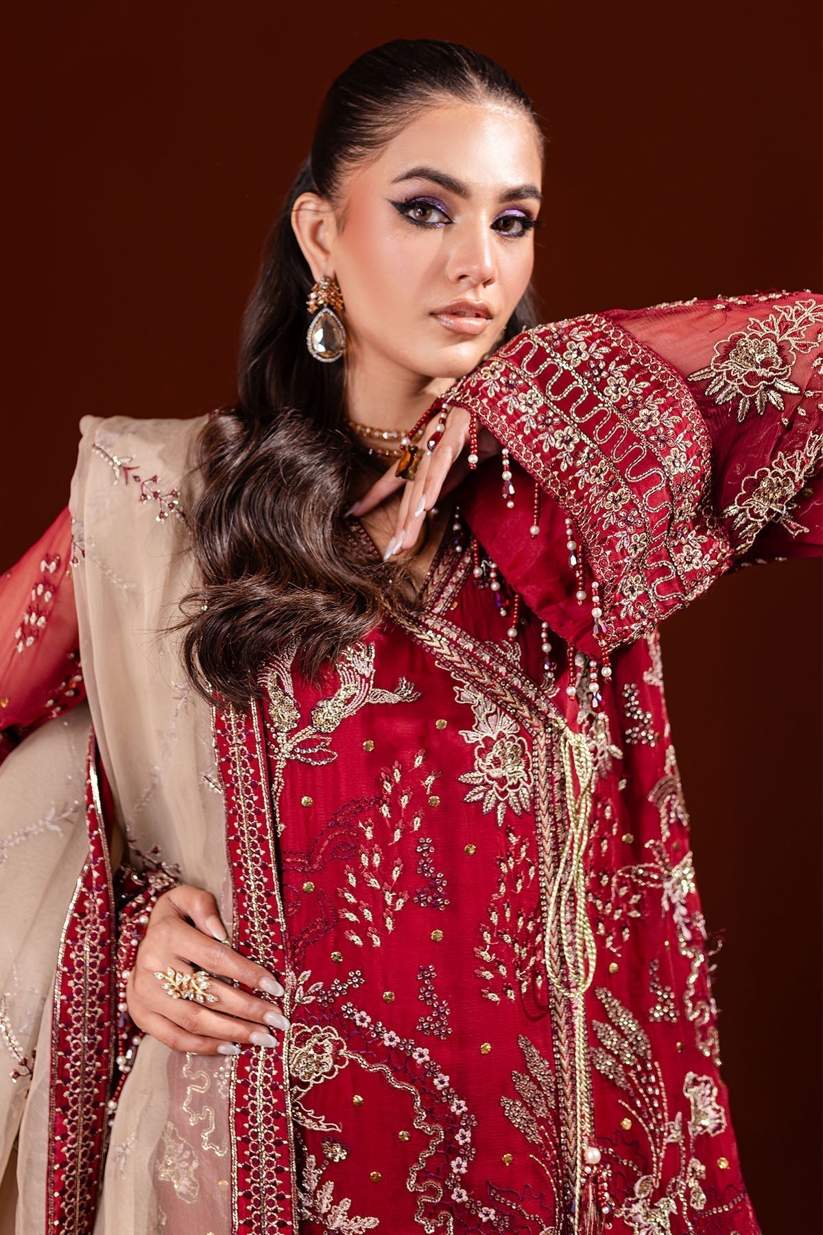 Nureh | Fancy Formals | NP-474 - by - Libasekhas UK - Registered Vendor of : Nureh - 100% Original Designer Dresss