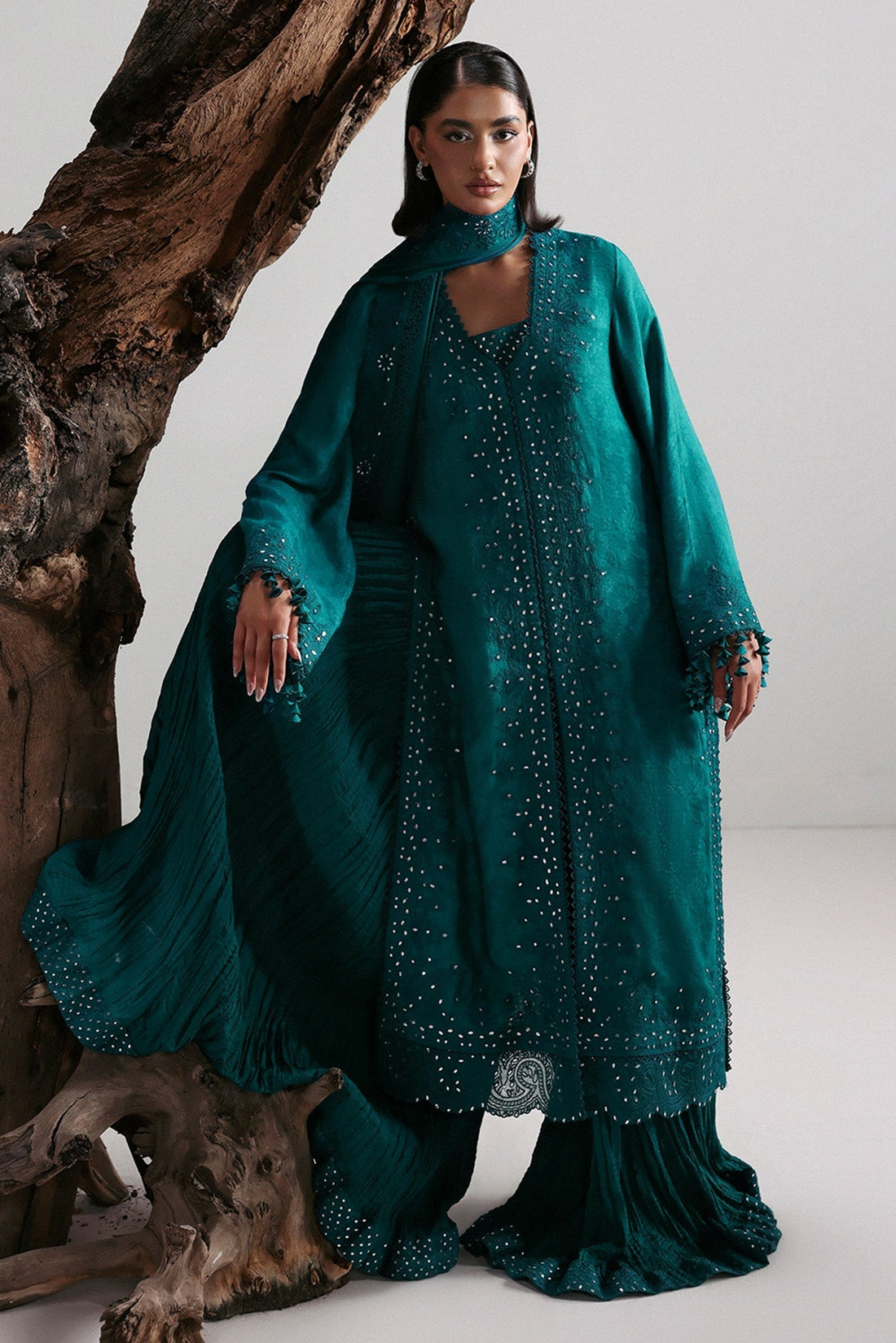 Afrozeh | Slate Ready to Wear | Valentena - by Libasekhas UK - Registered Vendor of : Afrozeh - 100% Original Designer Dress