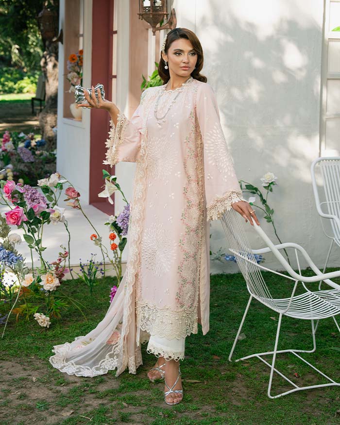 Zevk | Flora Festive Lawn | LOTUS - by - Libasekhas UK - Registered Vendor of : Zevk - 100% Original Designer Dresss
