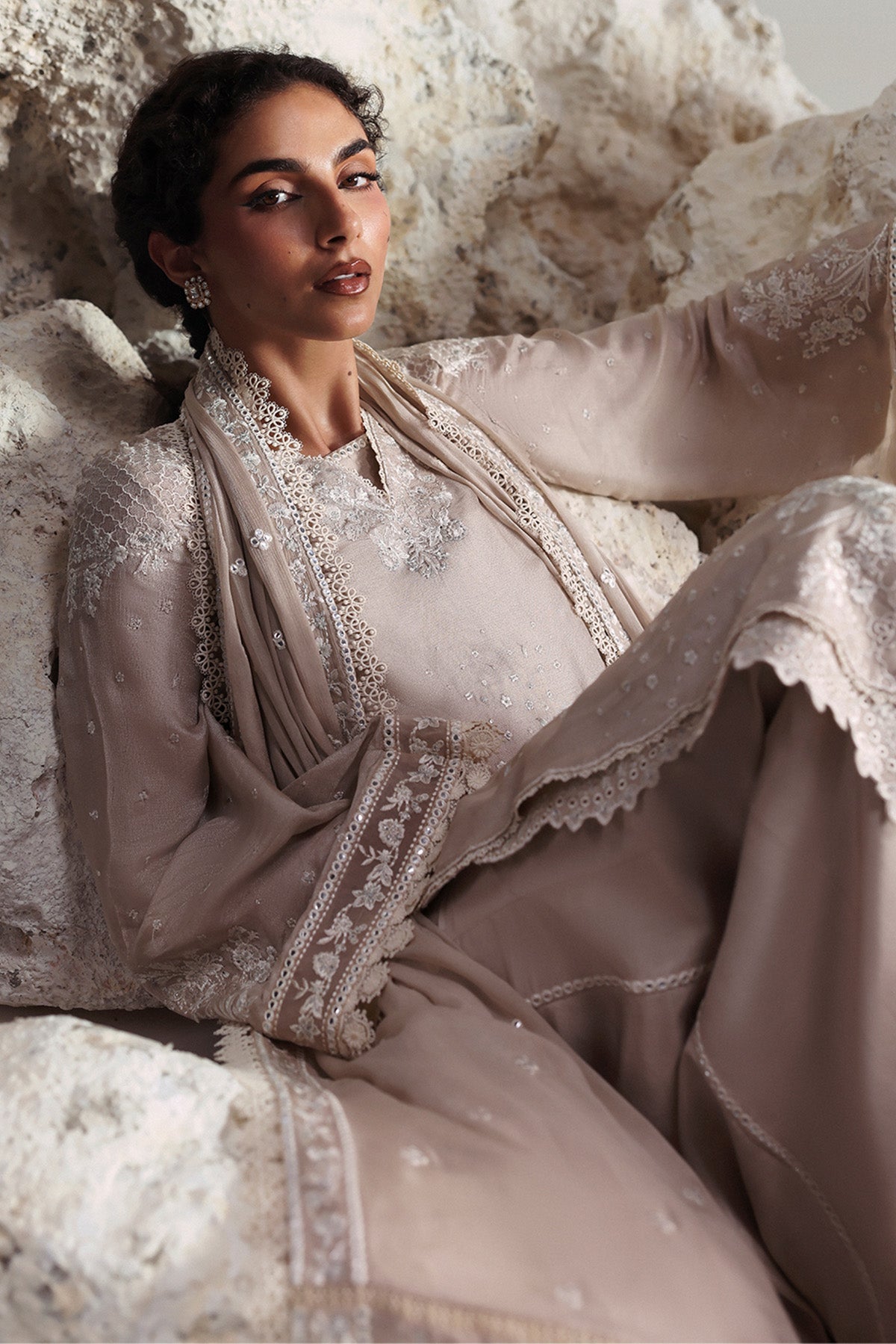 Afrozeh | Slate Ready to Wear | Xavian - by Libasekhas UK - Registered Vendor of : Afrozeh - 100% Original Designer Dress