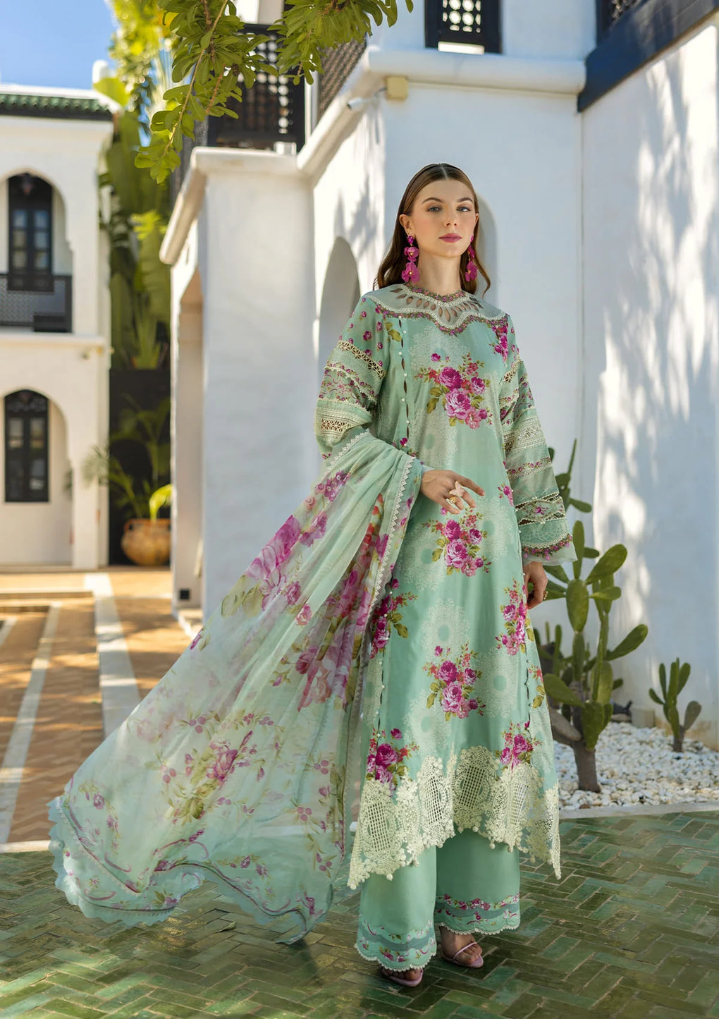 Elaf Premium | Signature 25 | ETS-03A TURQUOISE - by - Libasekhas UK - Registered Vendor of : Elaf Premium - 100% Original Designer Dresss