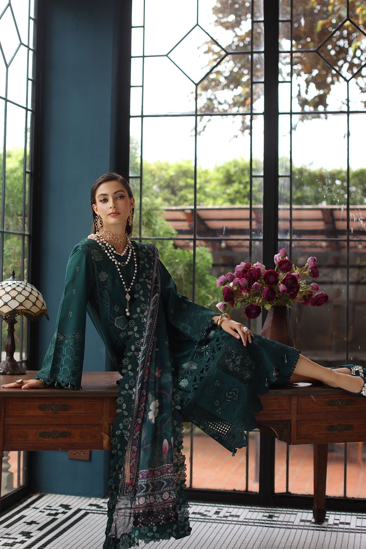 Nureh | Maya Lawn | NS-154 - by - Libasekhas UK - Registered Vendor of : Nureh - 100% Original Designer Dresss