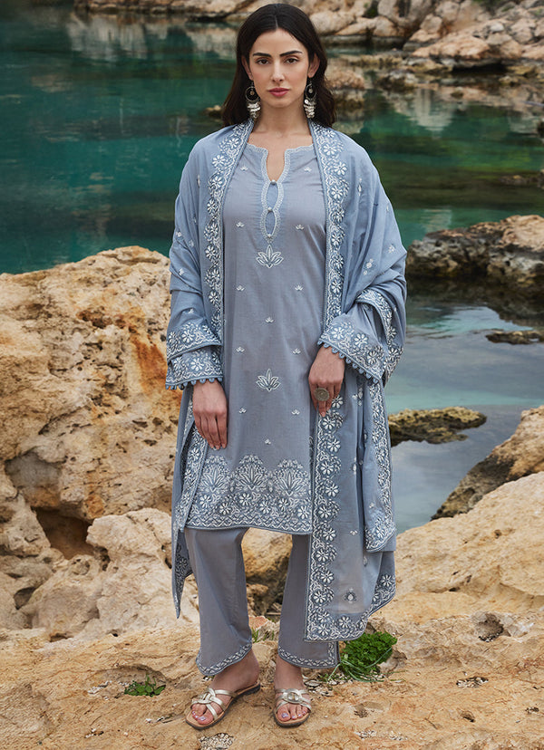 Image | Lawnkari 25 | Defne - by - Libasekhas UK - Registered Vendor of : Image - 100% Original Designer Dresss
