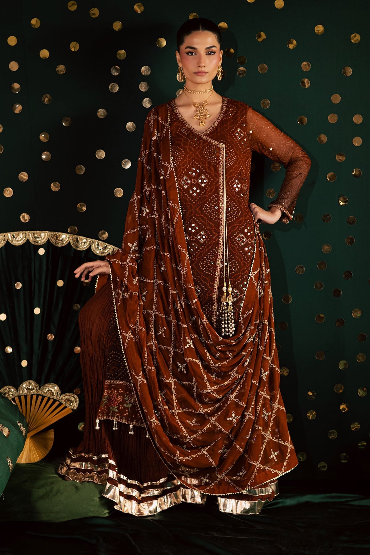Nureh | Mukeshkari Formals | MK-19 - by Libasekhas UK - Registered Vendor of : Nureh - 100% Original Designer Dress