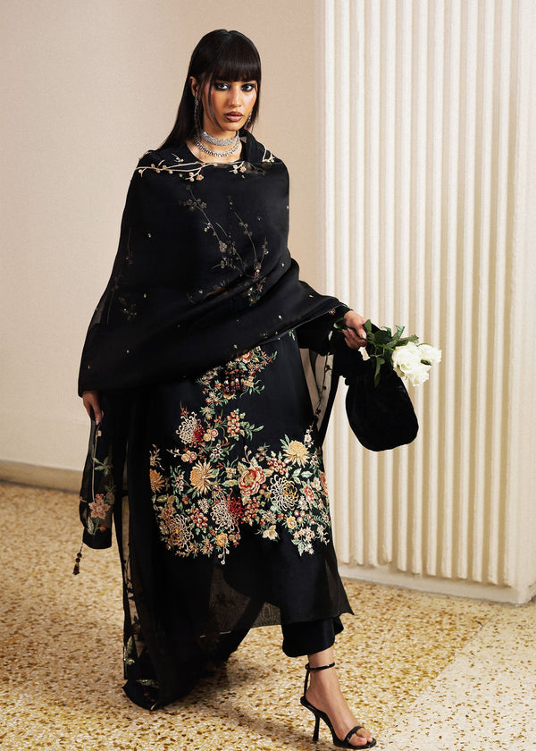 Hussain Rehar | Luxury Pret 26 | Sitara Noir - by Libasekhas UK - Registered Vendor of : Hussain Rehar - 100% Original Designer Dress